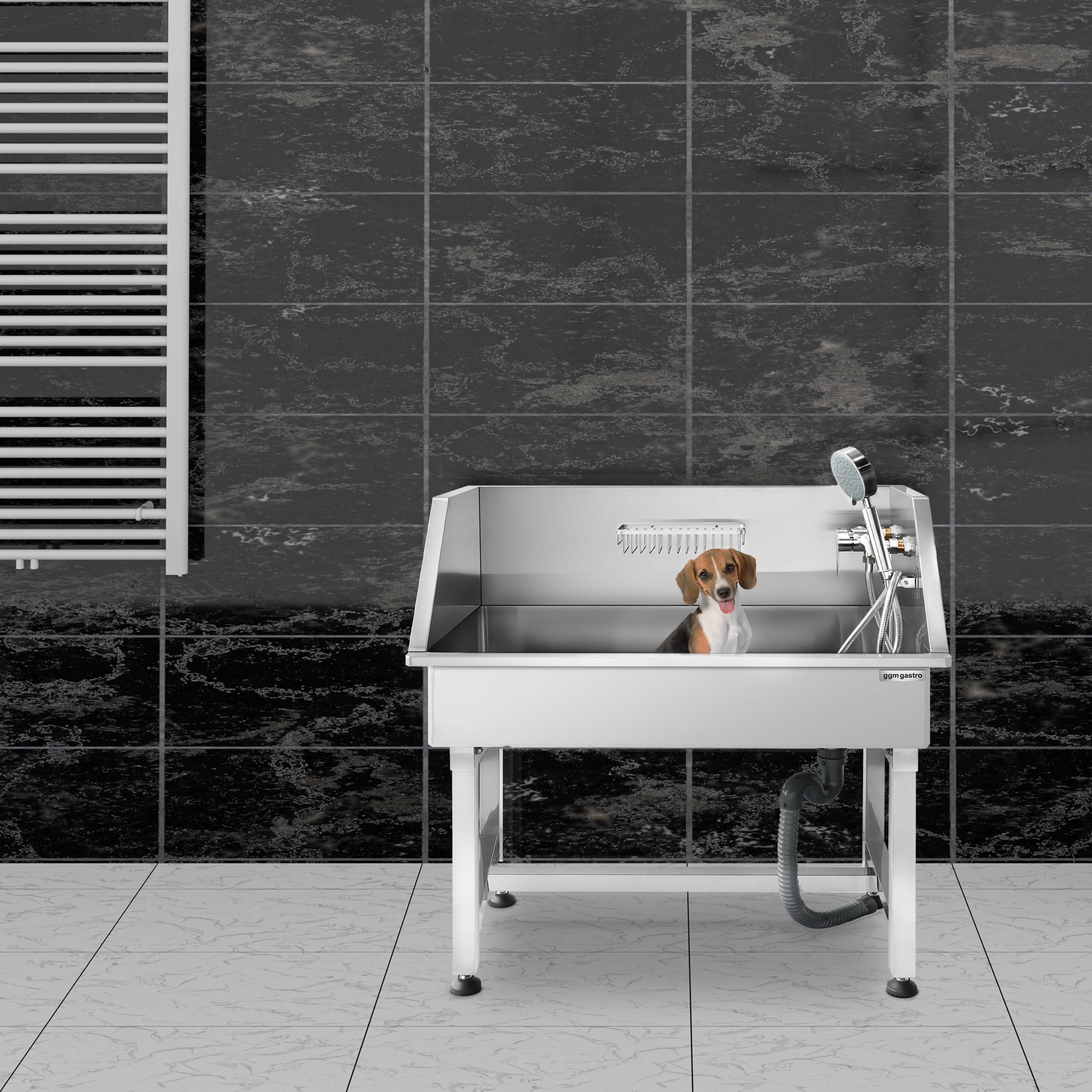 Dog Bath - with Taps and Mixers & anti-slip mat