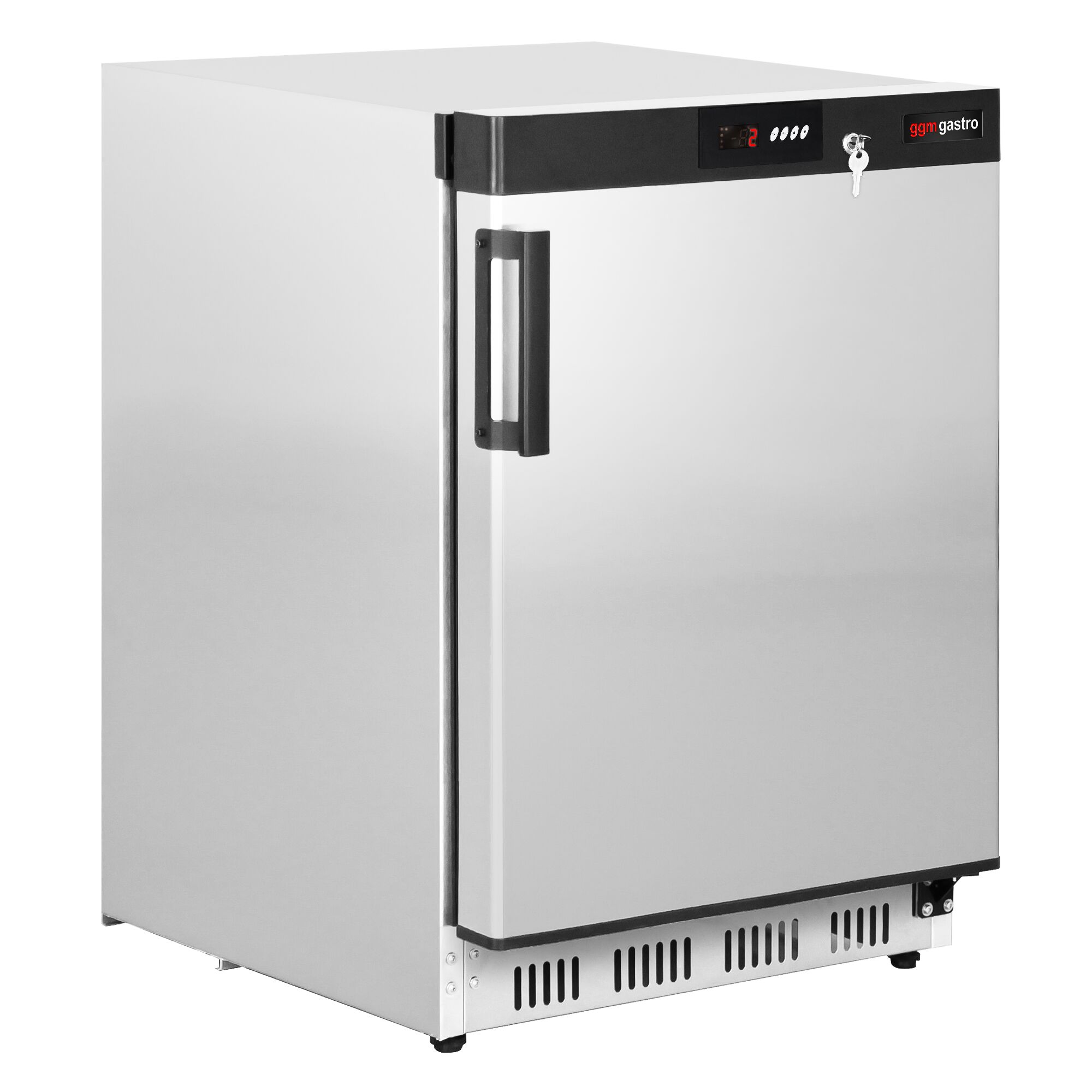 Mini réfrigérateur de stockage inox PREMIUM – 200 litres – avec 1 porte – intérieur de la porte en plastique