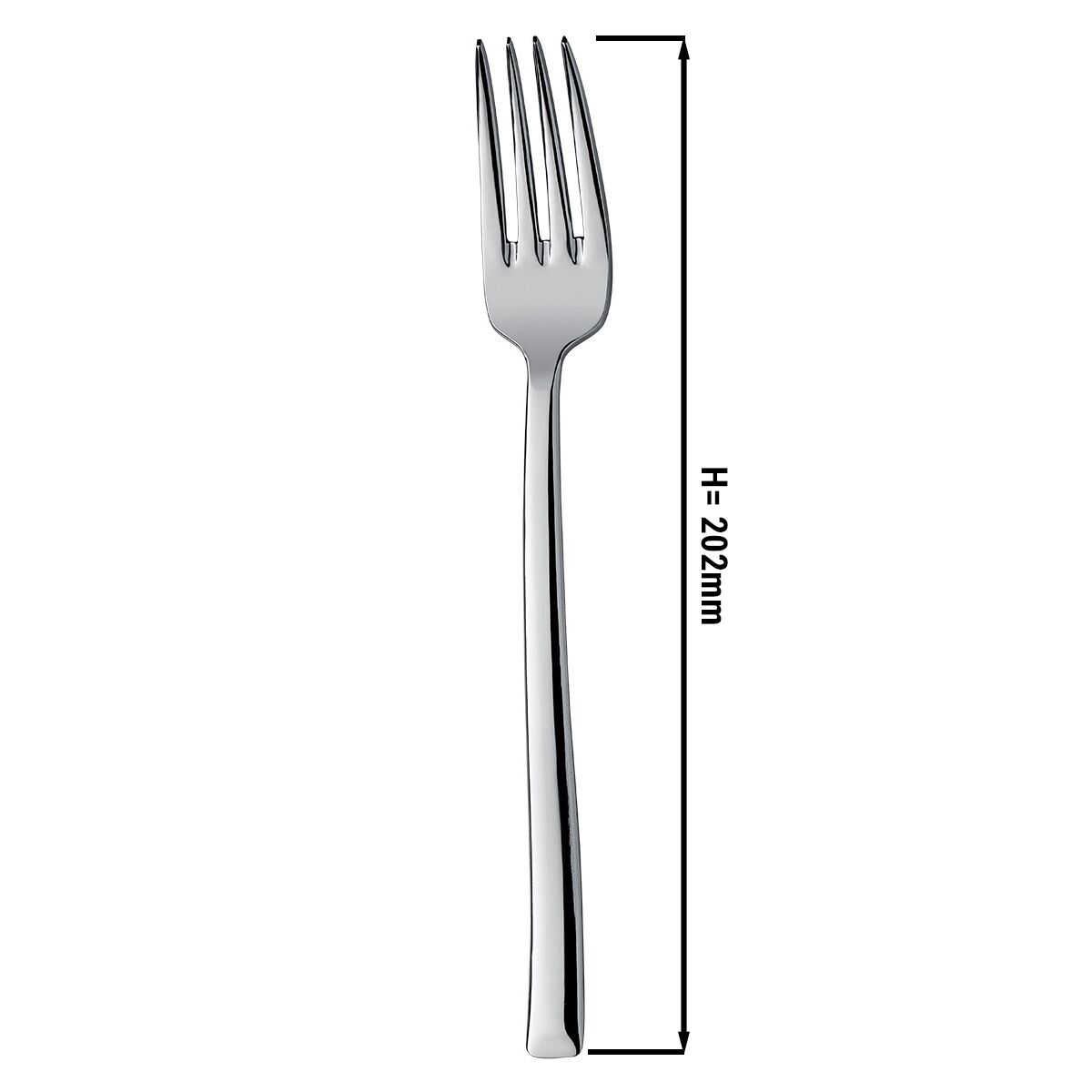 (12 pcs) Fourchette de menu Stella - Acier inoxydable 18/10 - 202mm - 12 pièces