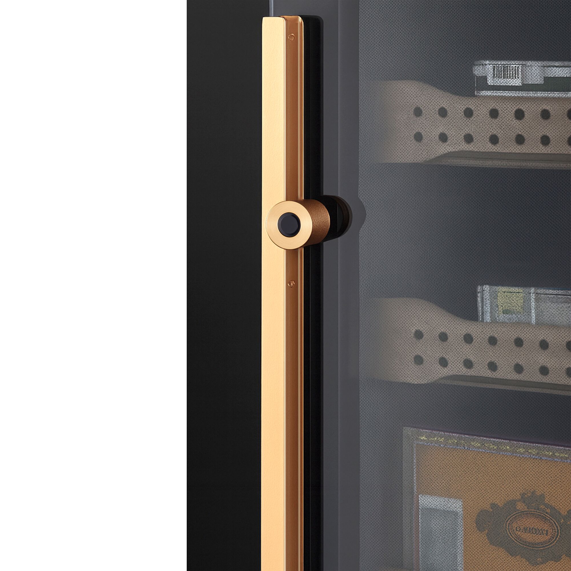 Armoire à Cigares Humidor avec Capteur d'Empreintes Digitales & Application de Contrôle - 113 Litres - pour 850 Cigares - 4 Tiroirs