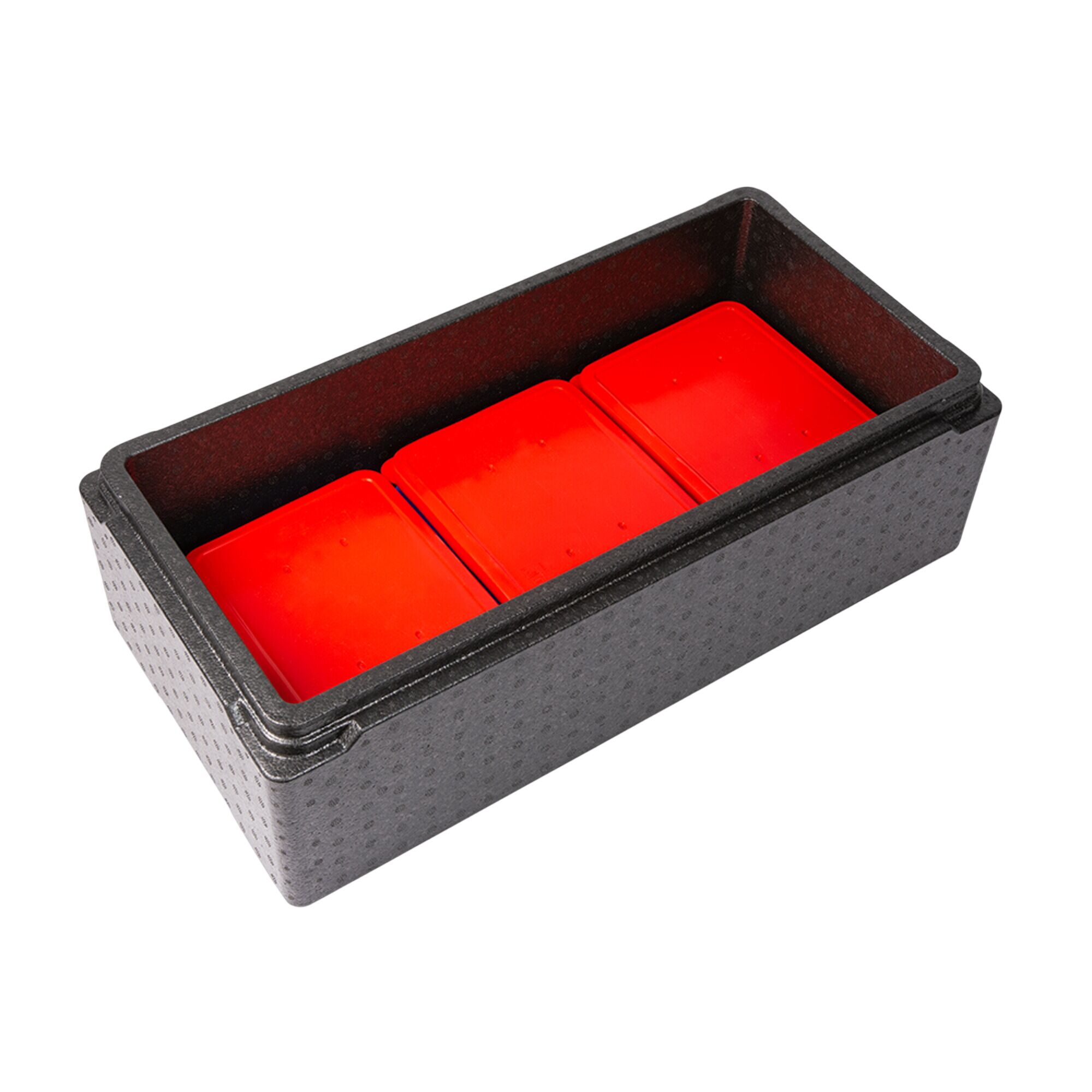 (3 pièces) THERMO FUTURE BOX | Thermobox MENU 3 PLUS - 23 litres - Noir