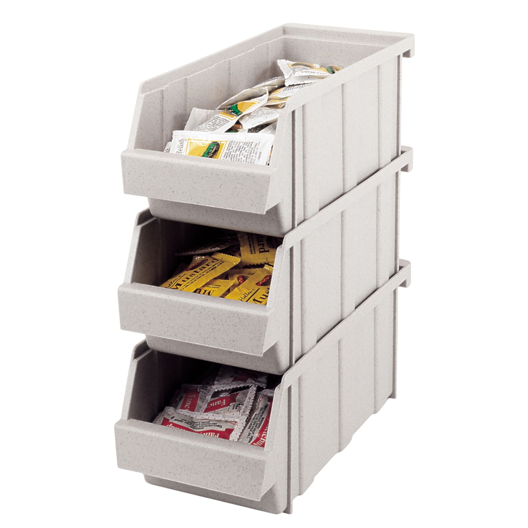 (12 pièces) CAMBRO | Versa Organizer – Récipient – 130×305×110 mm – gris moucheté