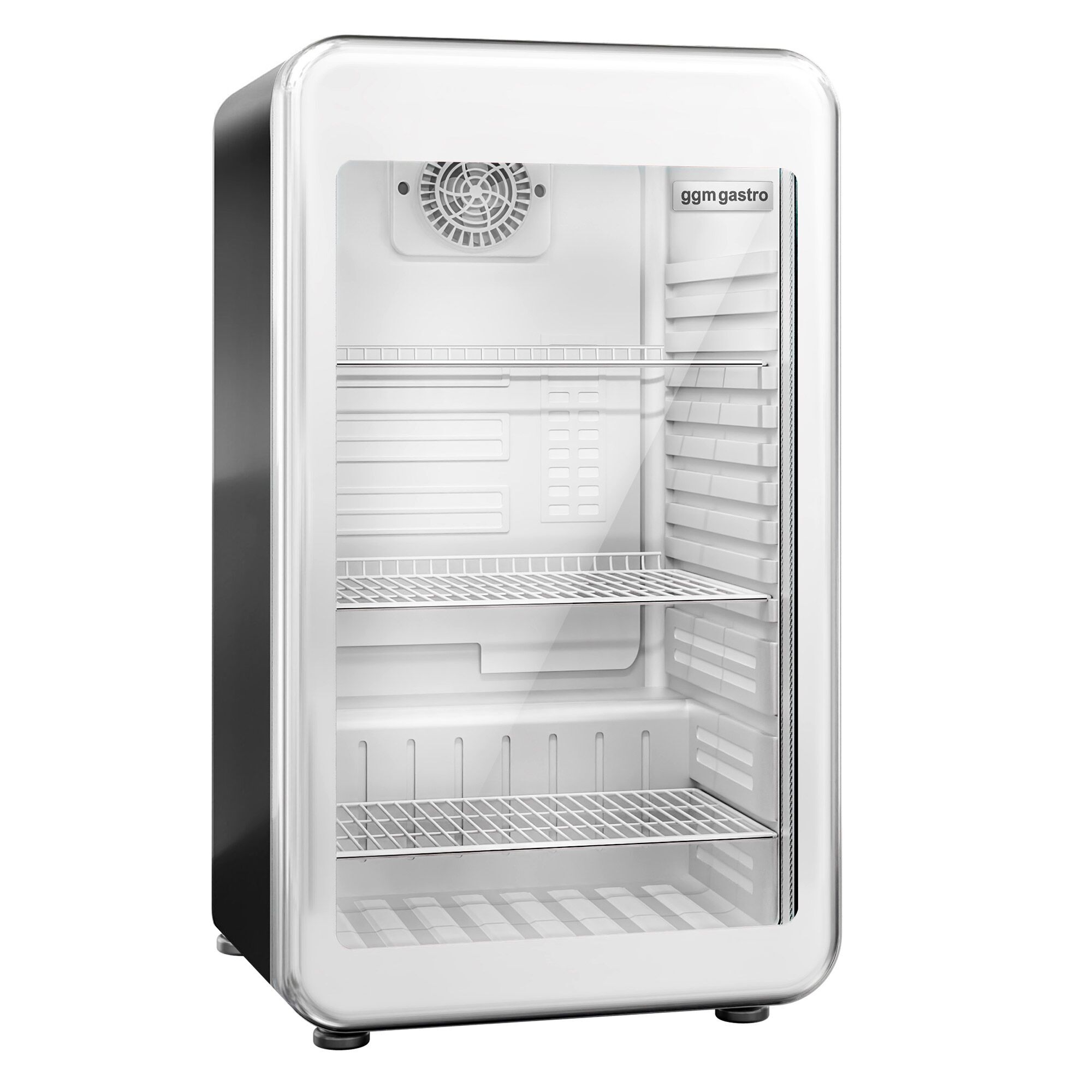 Minibar - 495mm - 113L - avec 1 porte en verre - Noir - double vitrage, porte réversible