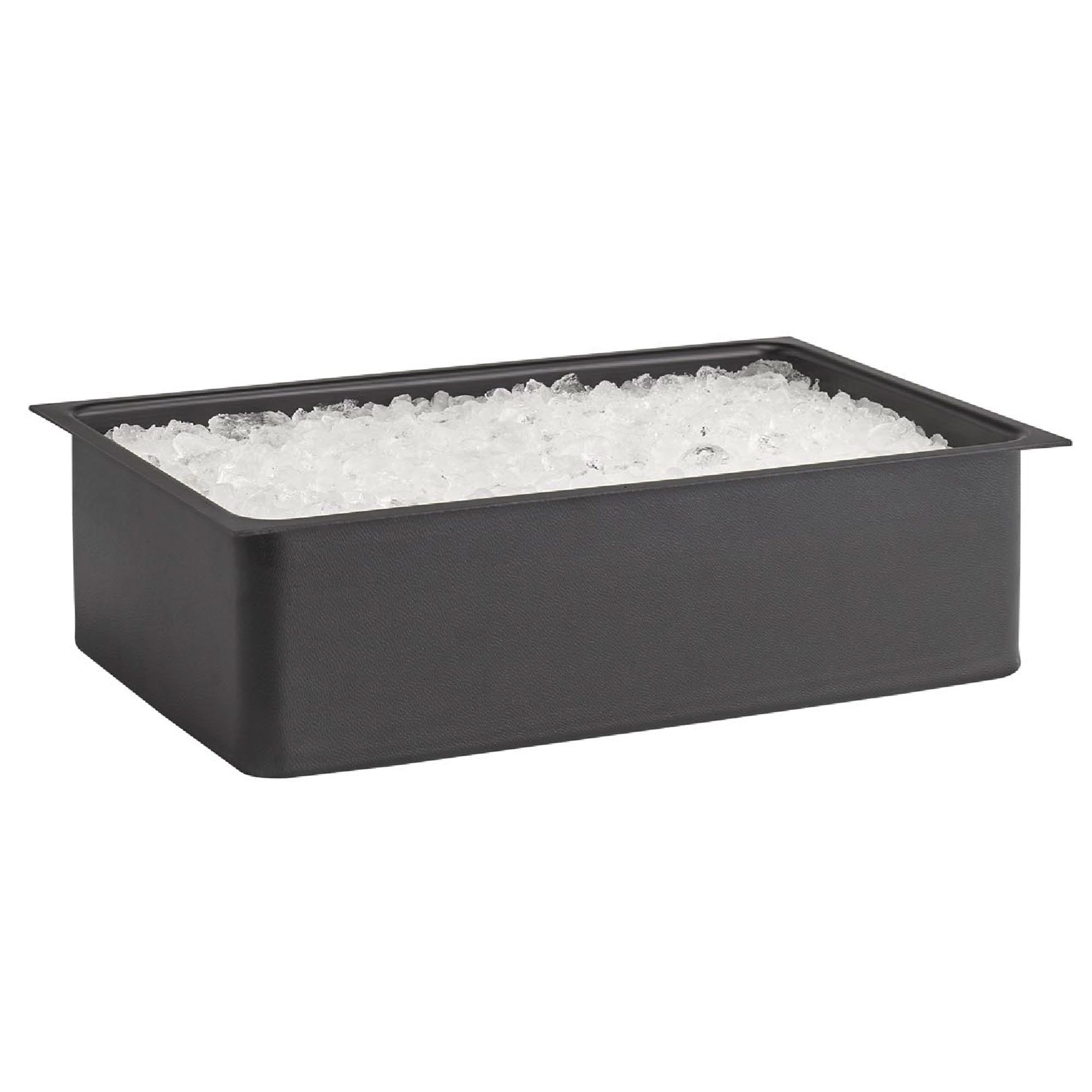 Bac GN (GN 1/1) - VALO - Polystyrène - 515x310mm H:140mm - pour 14002 - Noir | Bac Gastronorme polystyrène GN 1/1 - 515x310mm H:140mm - Noir