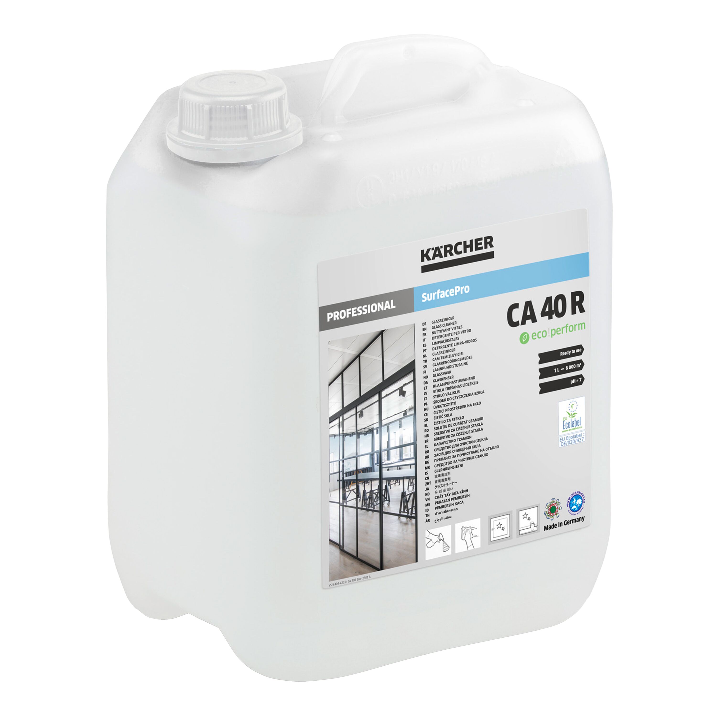 (2 pièces) Kärcher | SurfacePro nettoyant vitres CA 40 R eco!perform - 5 litres