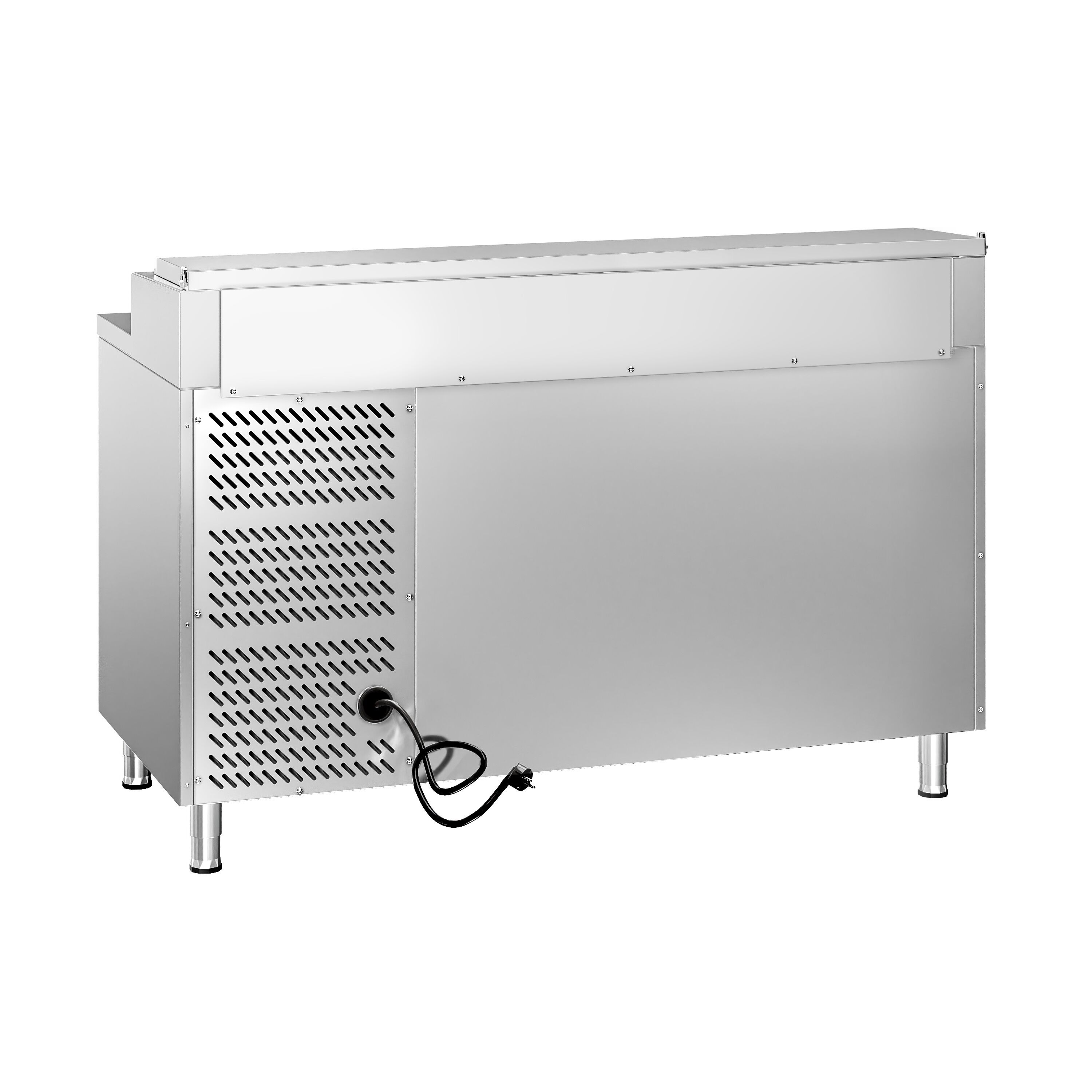 Table de préparation PREMIUM – 1360 mm – 1 porte & 2 tiroirs – pour 7 bacs GN 1/3