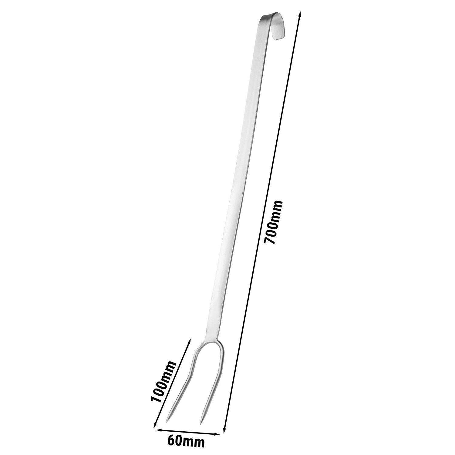 (4 pcs) Fourchette à découper - 700mm - 2 dents