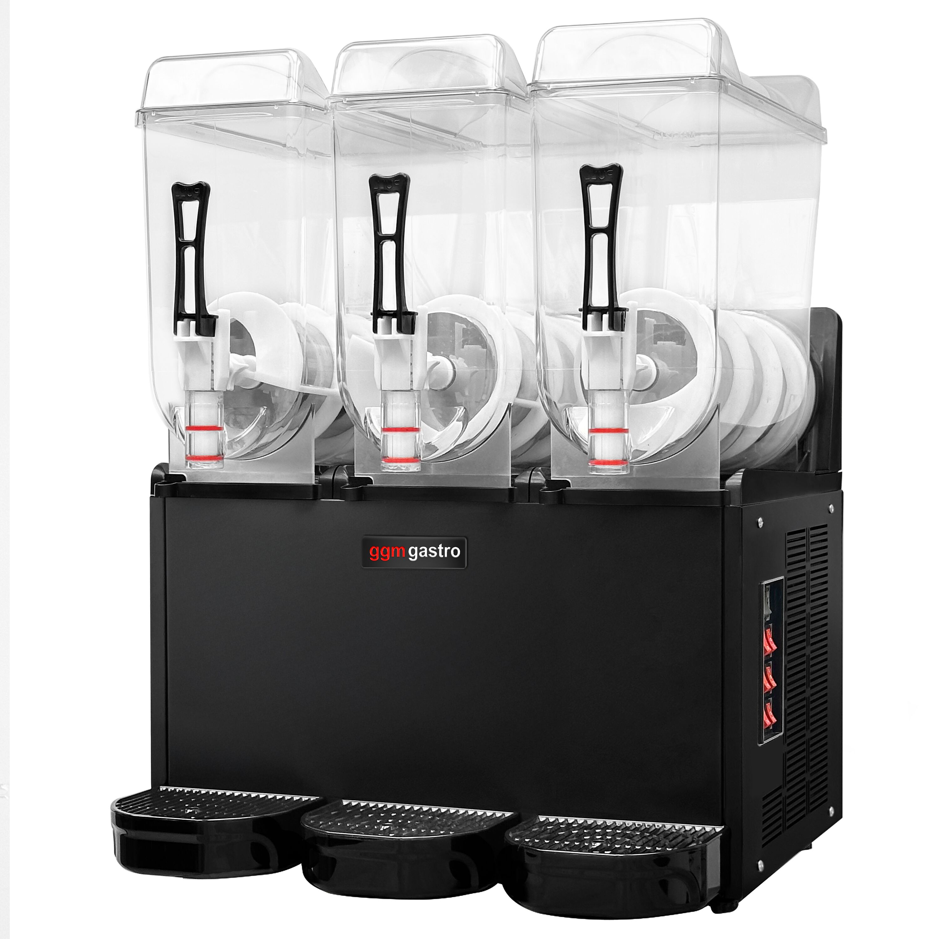 Commercial Slush Machine - 3x 12L - 1.4kW - Black