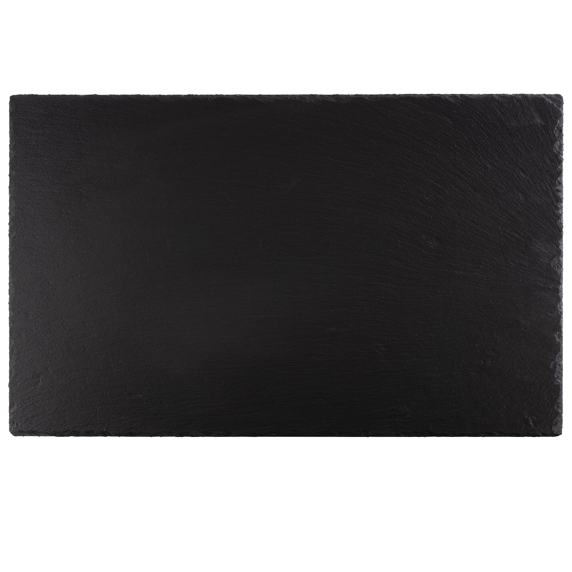 (6 τεμ.) Πλάκα φυσικού σχιστόλιθου GN 1/1 - 530x325 mm - ύψος: 10 mm - Μαύρο