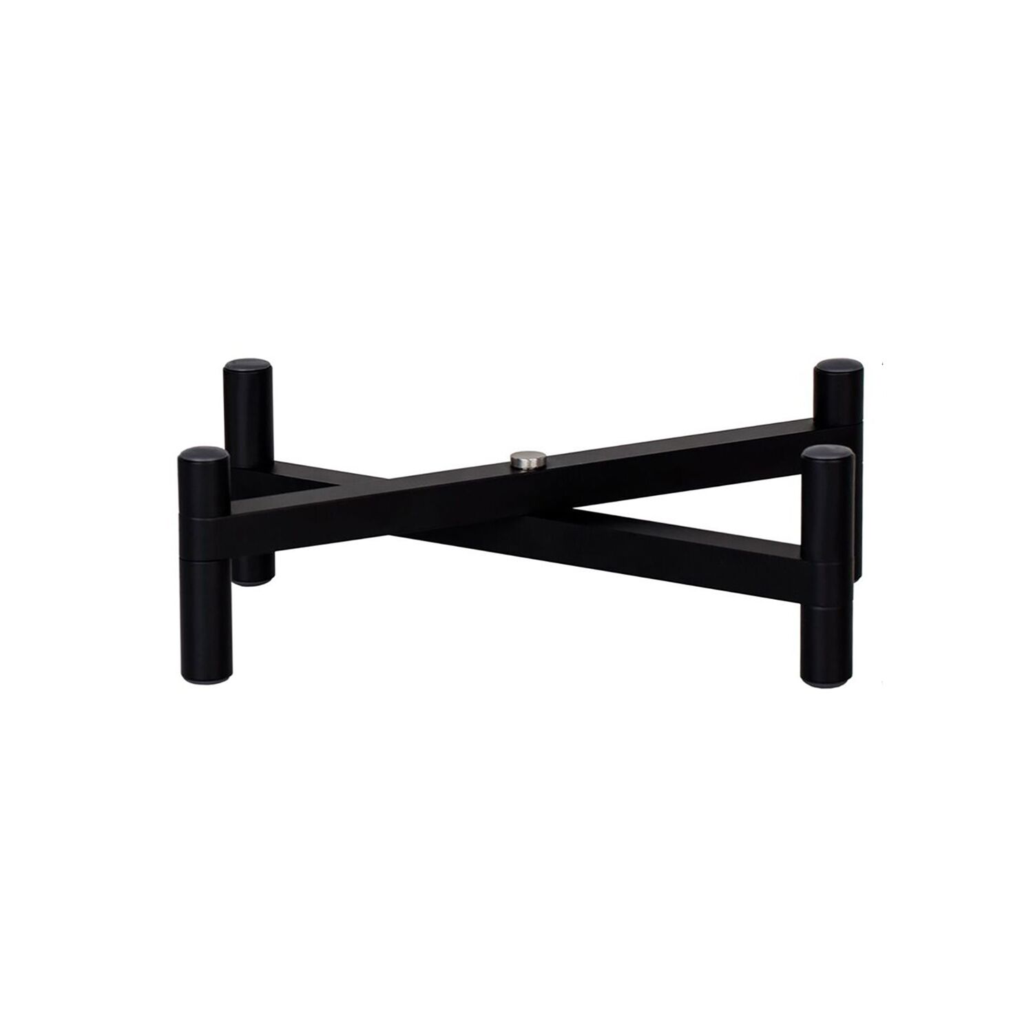 (3 pcs) Buffet Stand - foldable - Powder-coated stainless steel - Black - Height: 70mm - suitable for platters & plates from 210mm