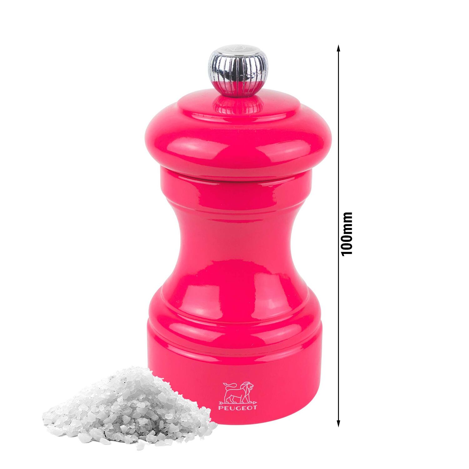 (6 pièces) PEUGEOT | BISTRORAMA – Moulin à sel – Bois – Rose bonbon – Hauteur : 100 mm