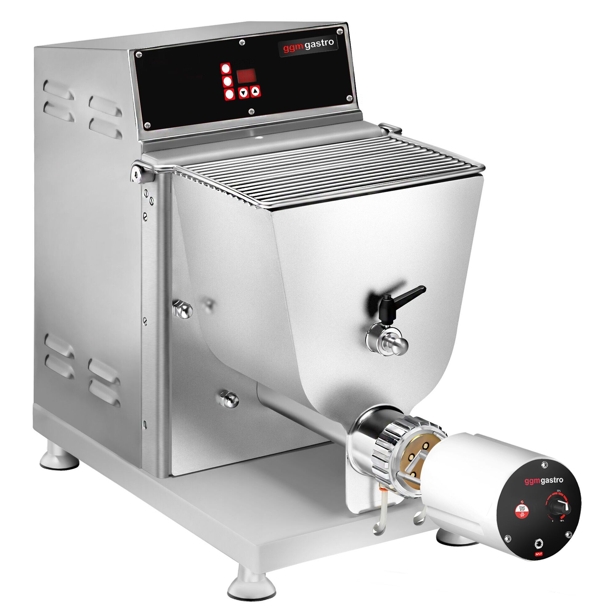 Machine à pâtes électrique – 13 kg/h – 750 watts – Ø 57 mm filière – incl. coupe-pâtes