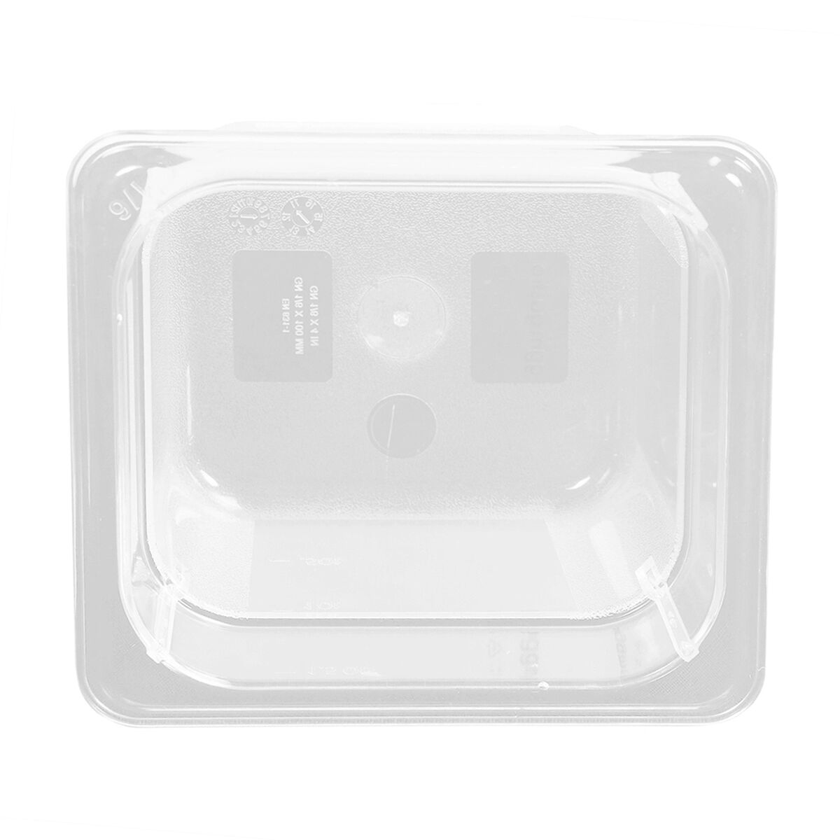 (6 Stück) Polycarbonat-Behälter GN 1/6 - Transparent - Höhe: 100mm