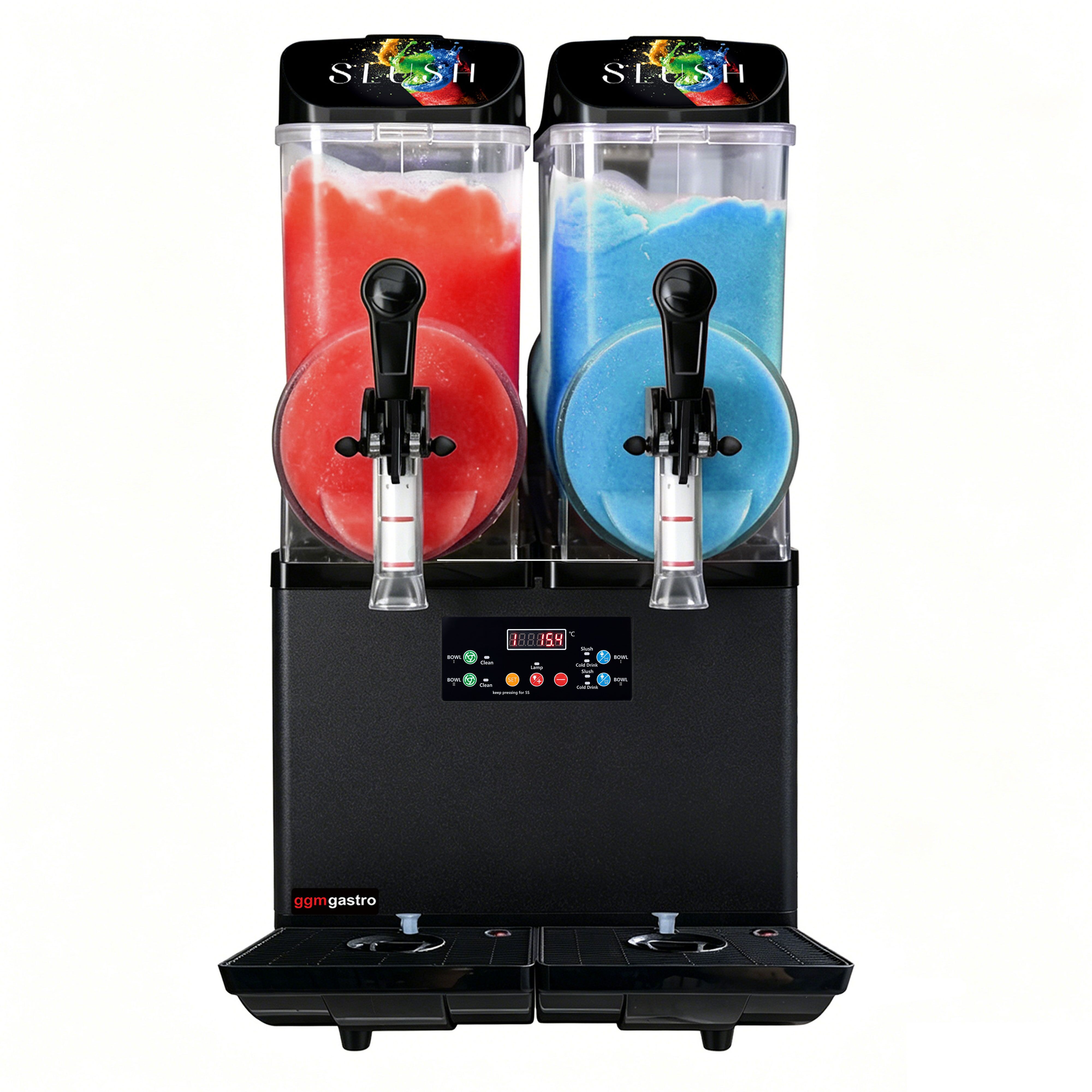 Slush machine – 2 x 12 litres – 850 watts – digital