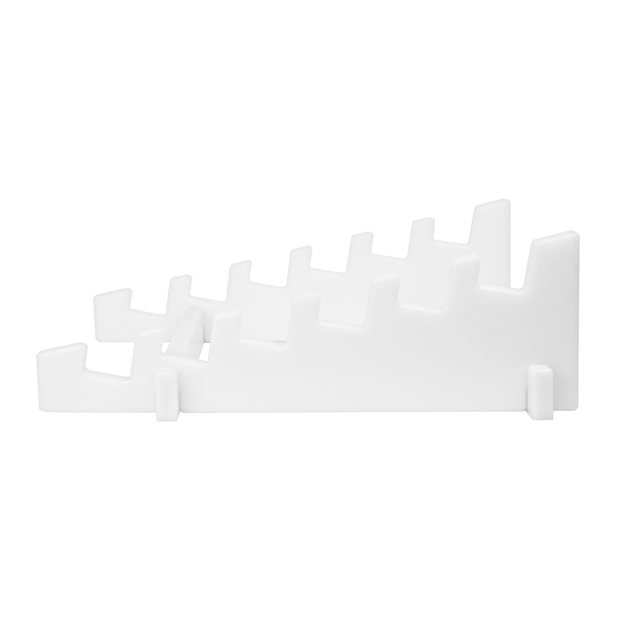 Chopping Board Rack for 40mm Boards - 6 Slots - Polyethylene - White