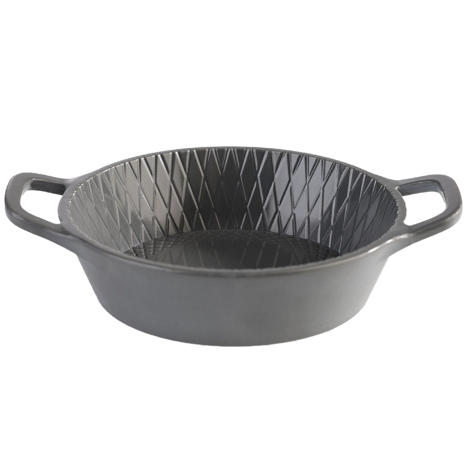 (60 pièces) Bol - MINI - Mélamine - 70 ml - Ø 85 mm - avec poignées - Gris