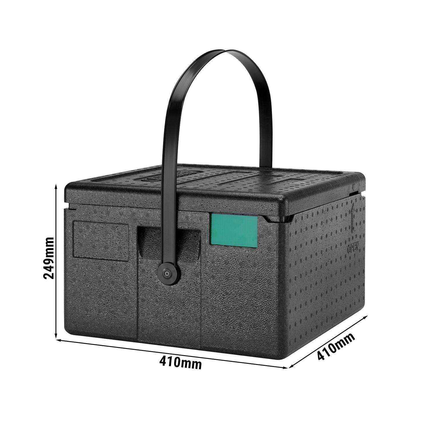 CAMBRO | CAM GOBOX® - Caixa para pizzas - com alça de transporte - para 4 pizzas - Preto