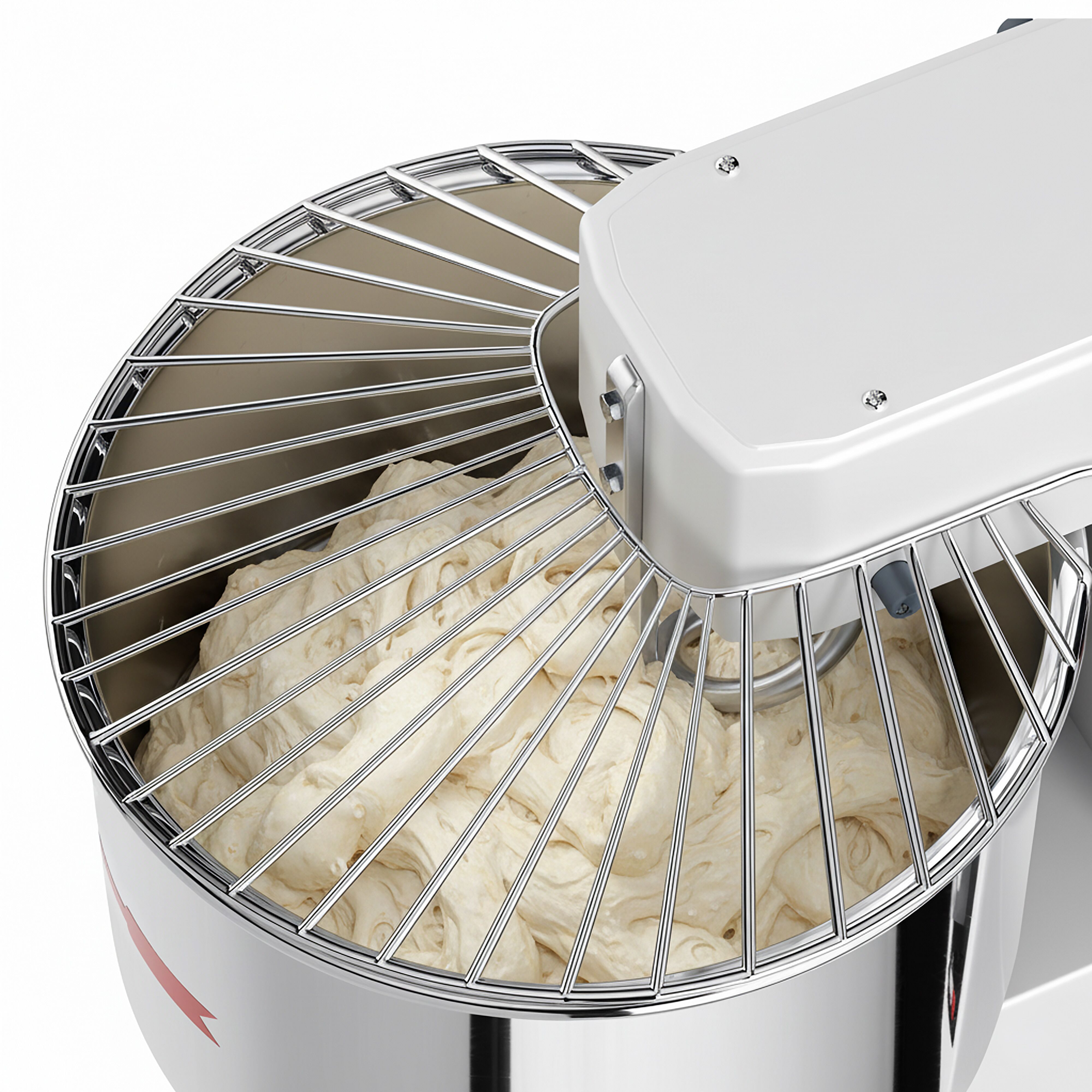 Pétrin à Pâte / Pétrin à spirale - 42 Litres / 38 kg - 2 Vitesses - avec Cuve Fixe - Fonction Minuterie