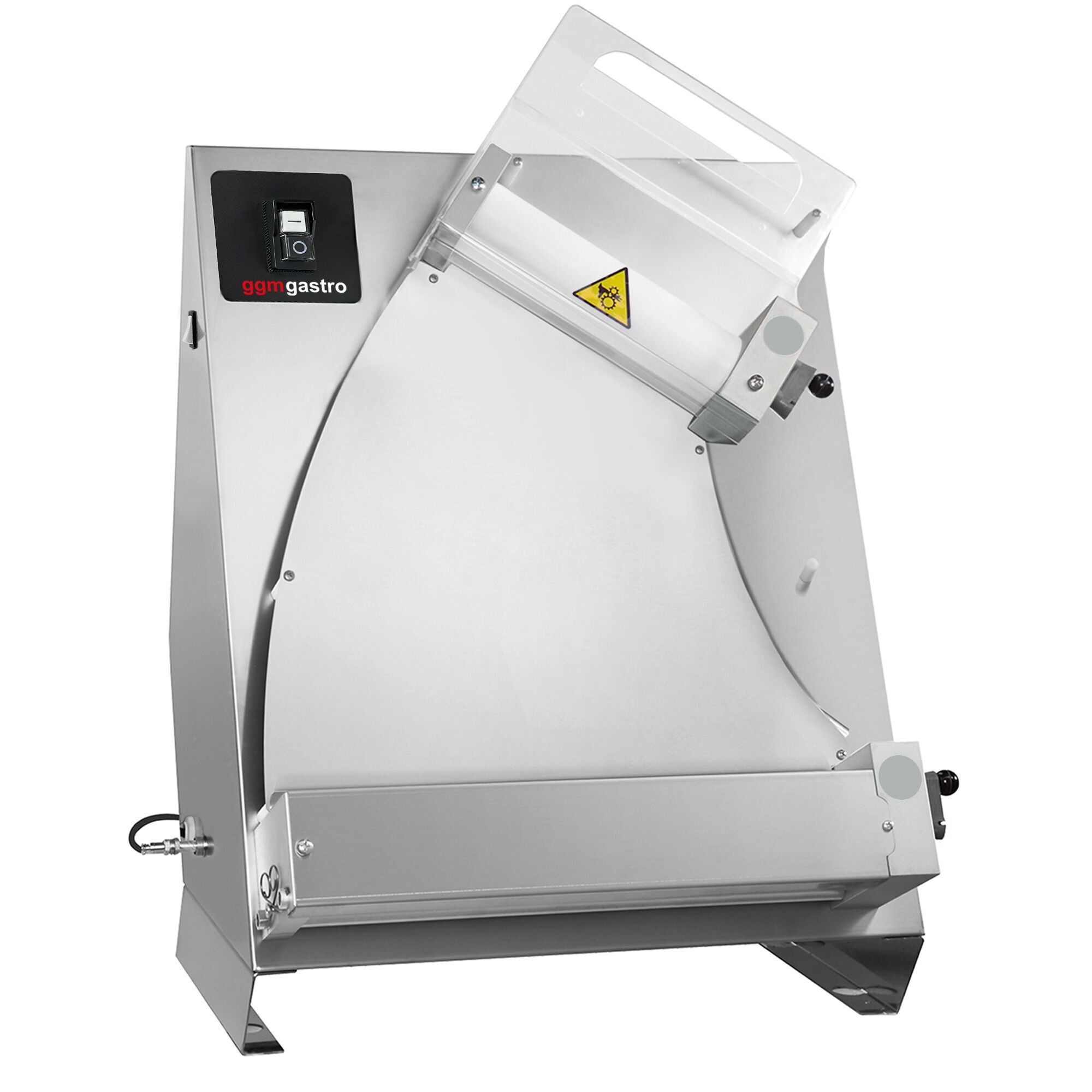 Façonneuse à pizza - pour Ø260–400mm - Épaisseur de pâte 1 à 4mm - 370W - Acier inoxydable
