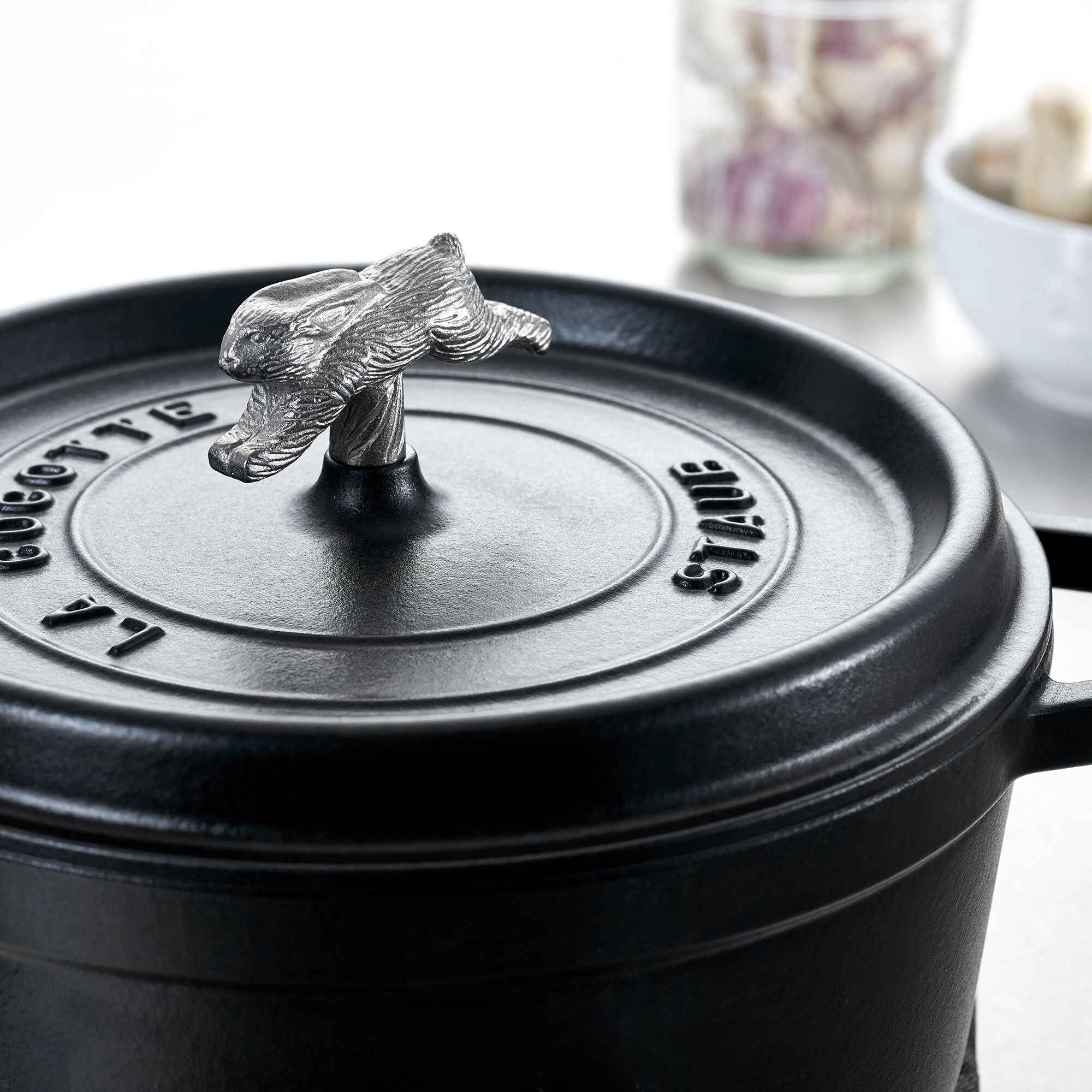 STAUB | La Cocotte Replacement Lid Knob – Round - Stainless Steel - Silver - Fits Ø180–410 mm lids