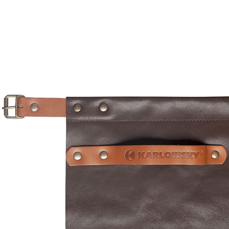 KARLOWSKY | Tablier en cuir - Moka