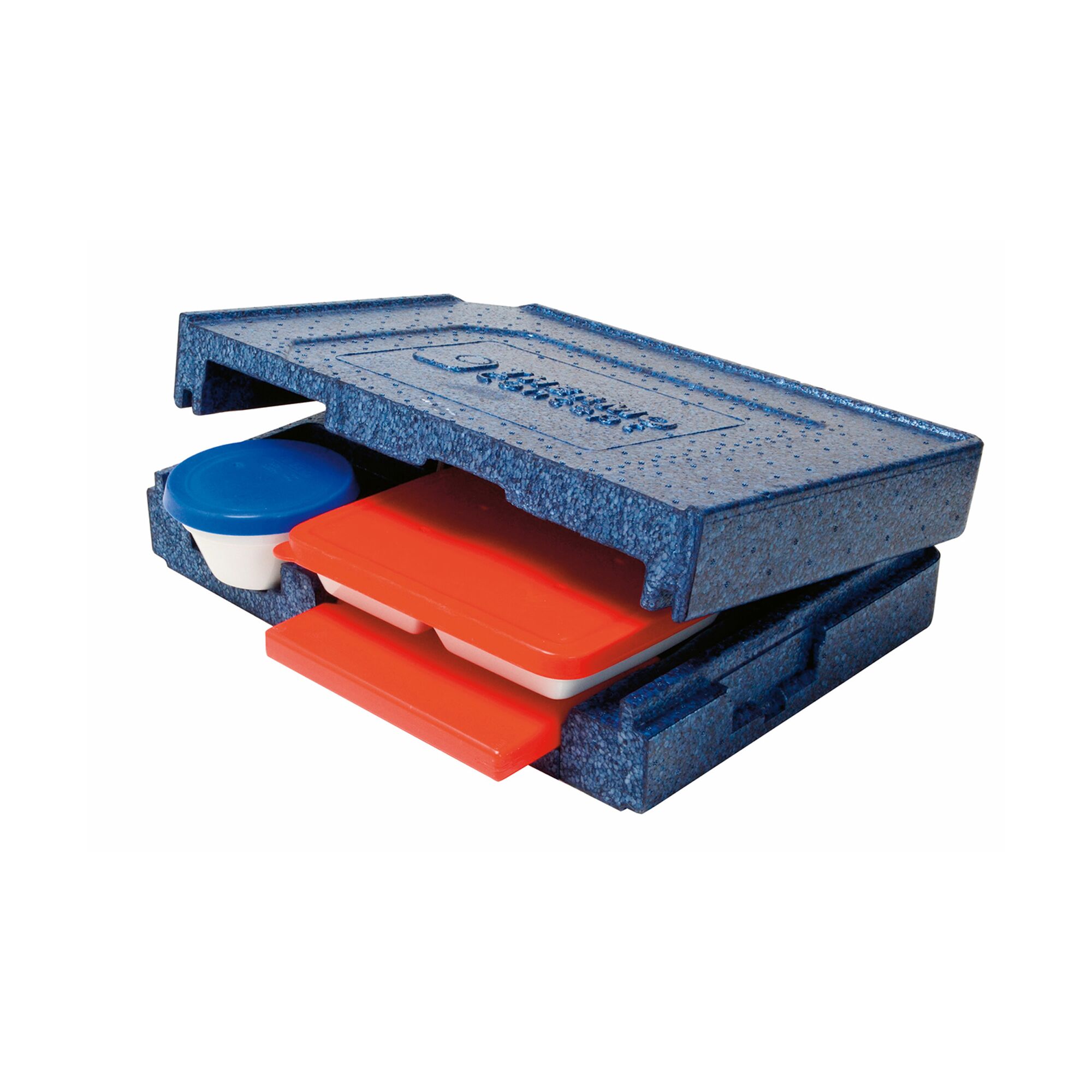 (10 pièces) THERMO FUTURE BOX | Boîte isotherme DINNER +2 HOT PACK - Bleu