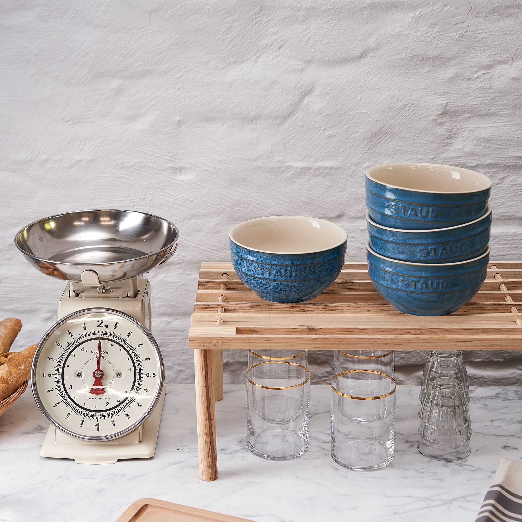 STAUB | CERAMIQUE - Ensemble de bols, 4 pièces - Ø 140 mm - Céramique - Turquoise antique