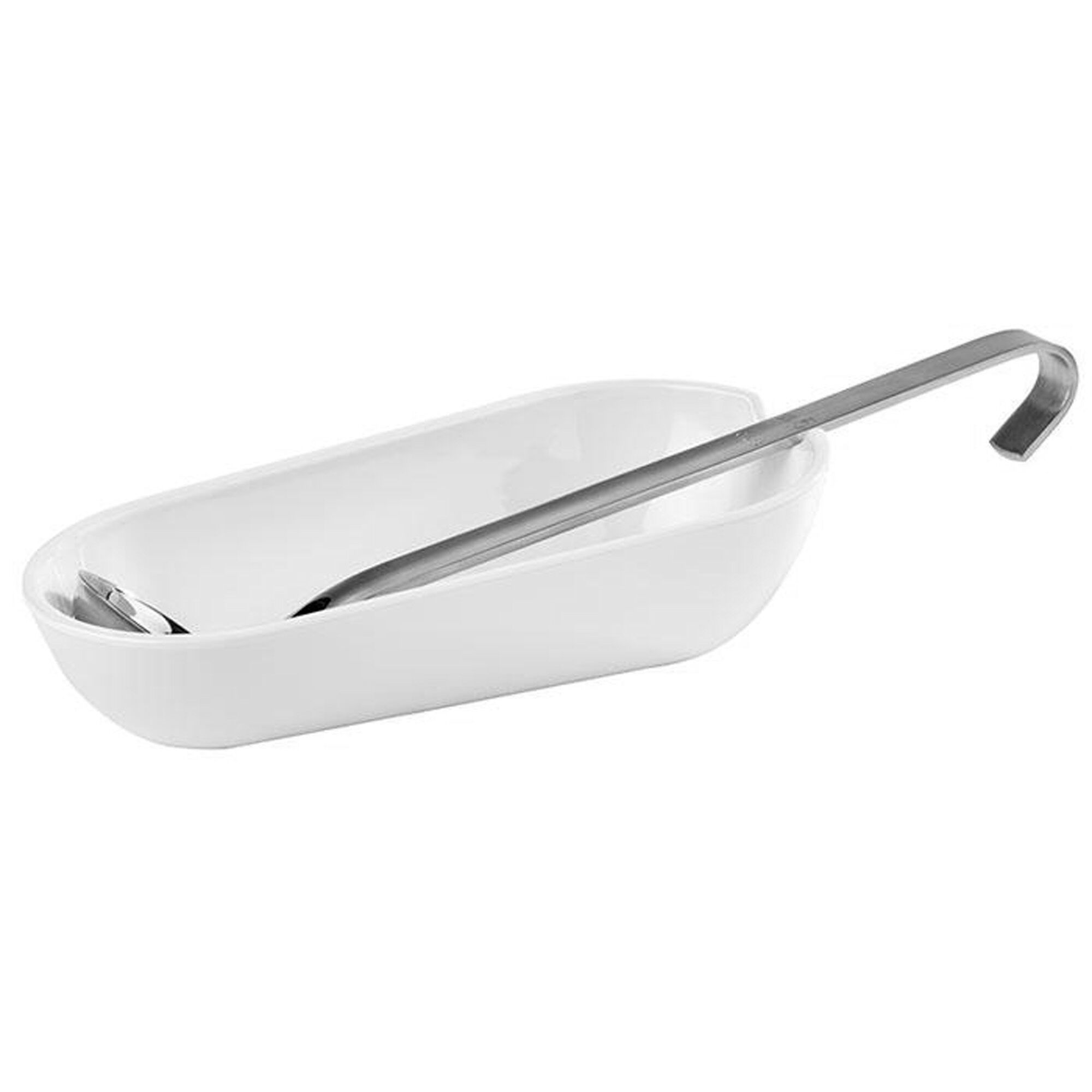 (6 pcs) Bac à couverts BOWL - Mélamine - 0,50 litre - Blanc - 6 pièces