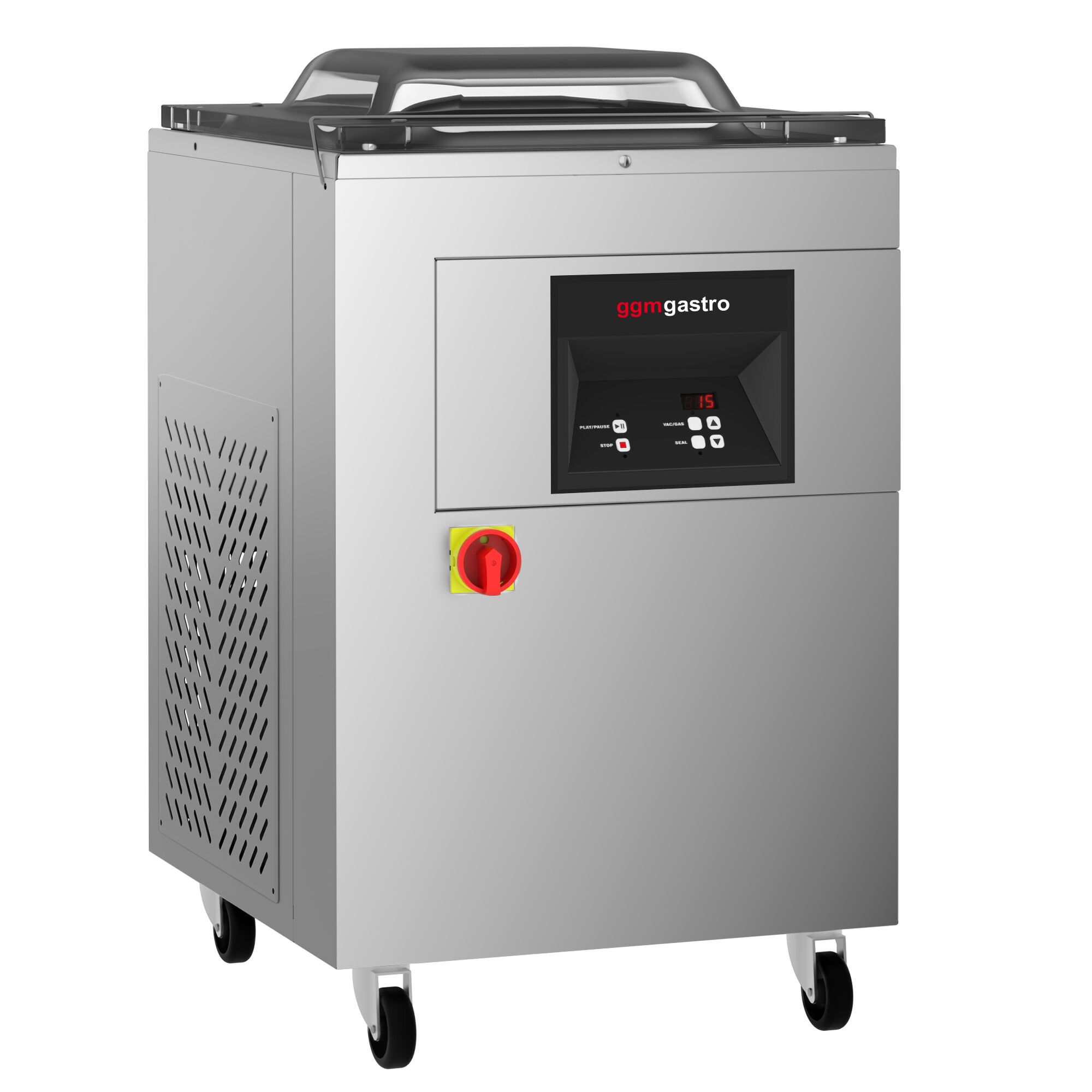 Machine sous vide à cloche – 25 m³/h – 1,2 kW – Digitale – avec injection de gaz
