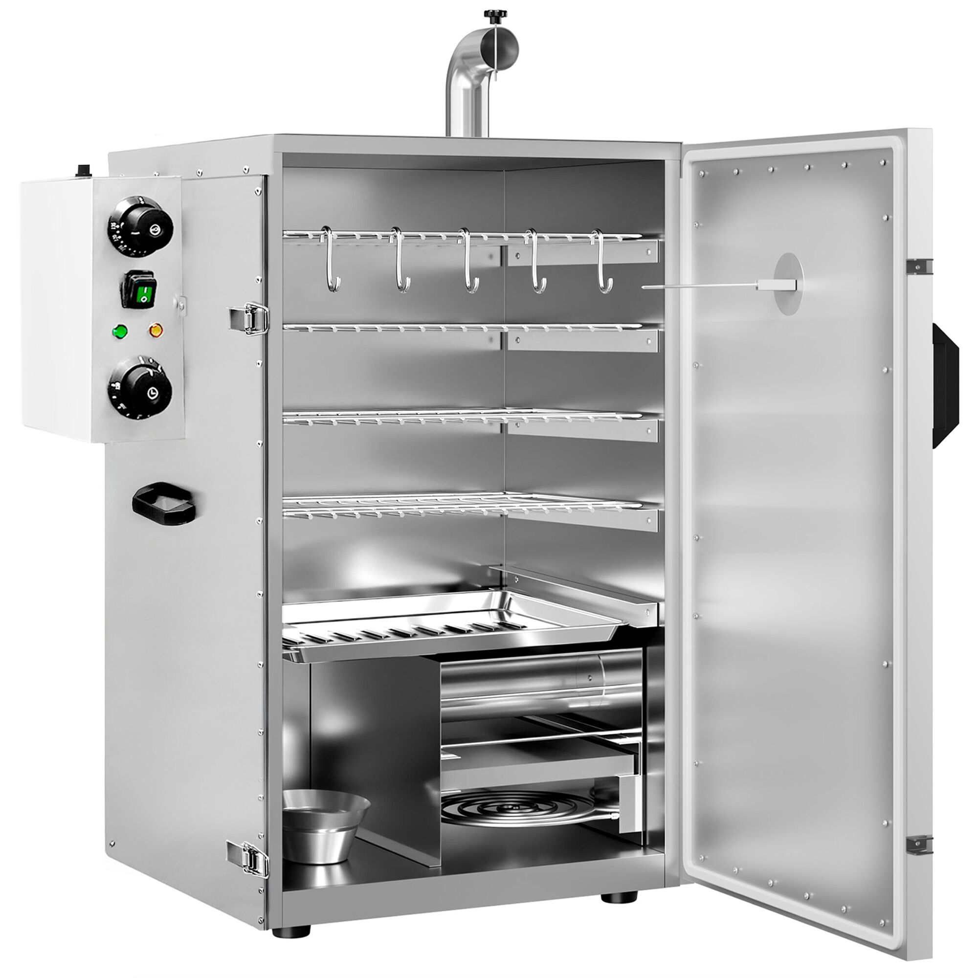 Compact Fumoir électrique professionnel - Commande mécanique - 4 grilles - 410x450mm