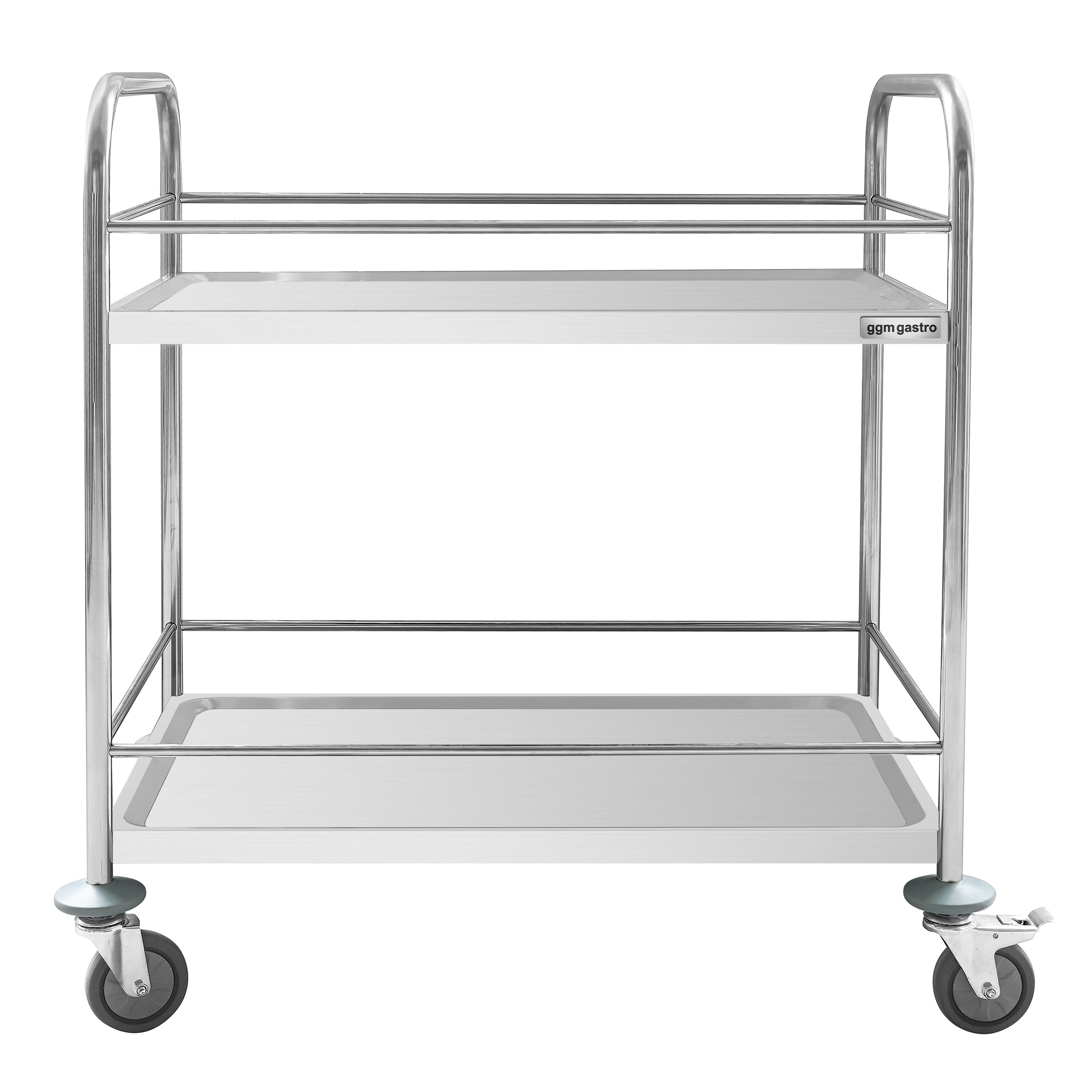 Chariot de service – 805x460 mm – avec 2 surfaces de rangement & renfort