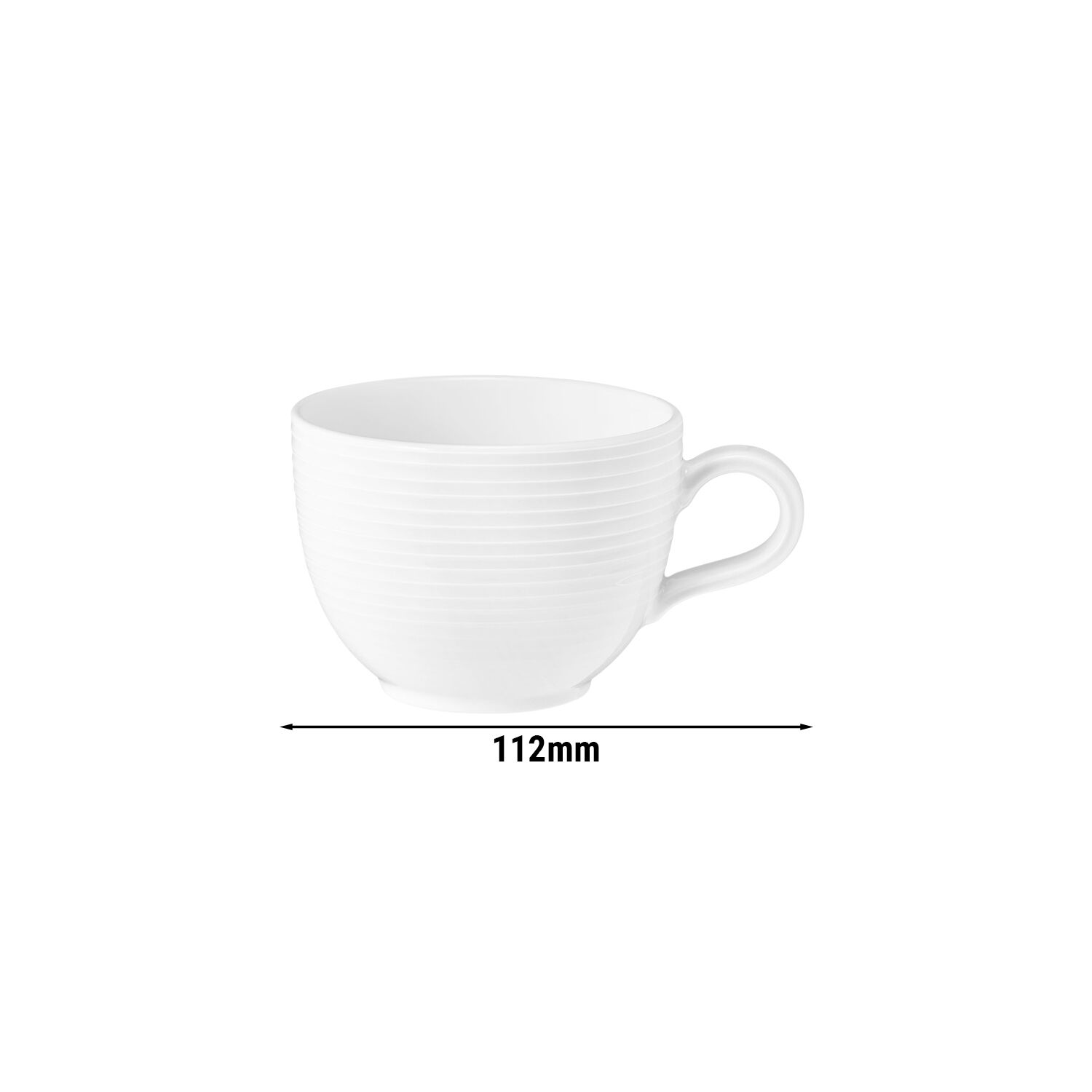 (6 pièces) SELTMANN WEIDEN | Tasse de cafétéria Tulipe – 220 ml – Blanc