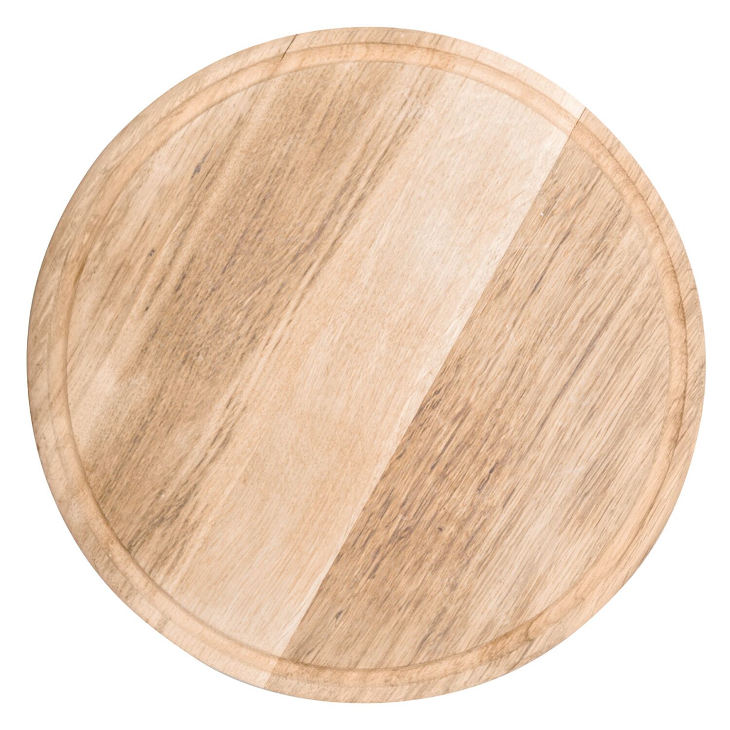 Assiette à Pizza - Bois - Ø 260 mm - Avec Rainure à Jus