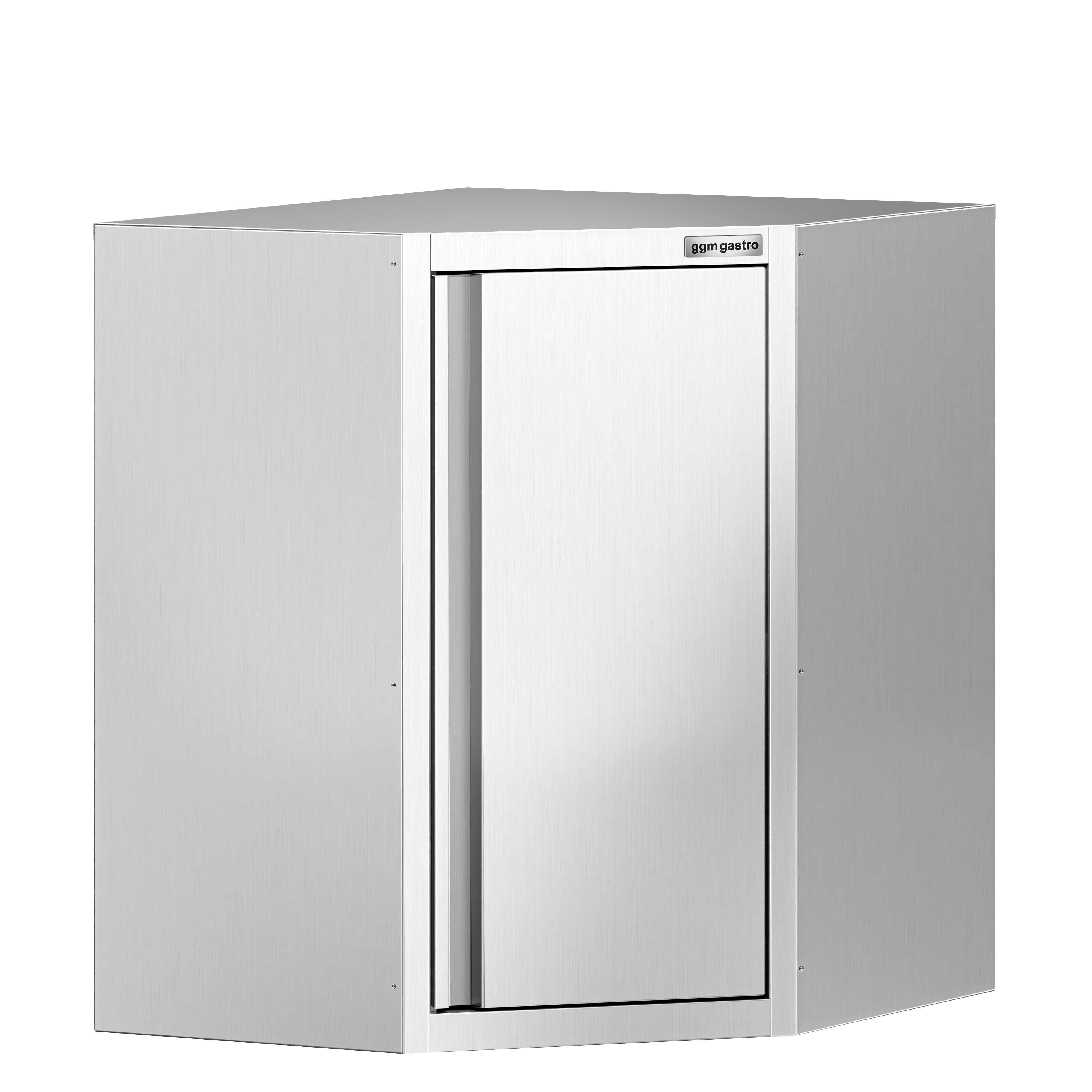 Armoire murale en acier inoxydable - 700x700mm - avec portes battantes - 800mm de haut