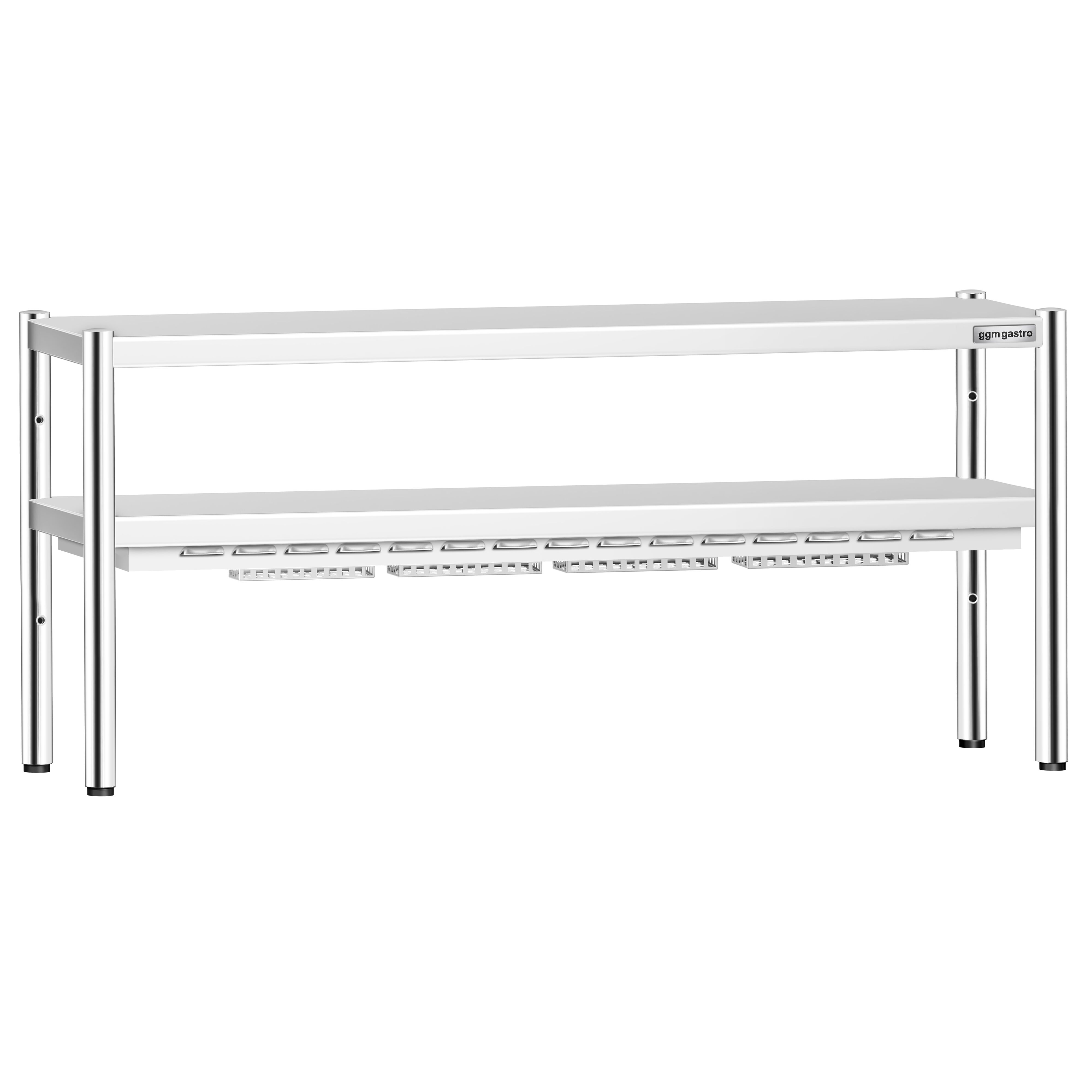 Pont chauffant PREMIUM infrarouge à résistance(s) céramique(s) - 1800x370mm - 1,4kW - 2 étages chauffants - réglable en hauteur