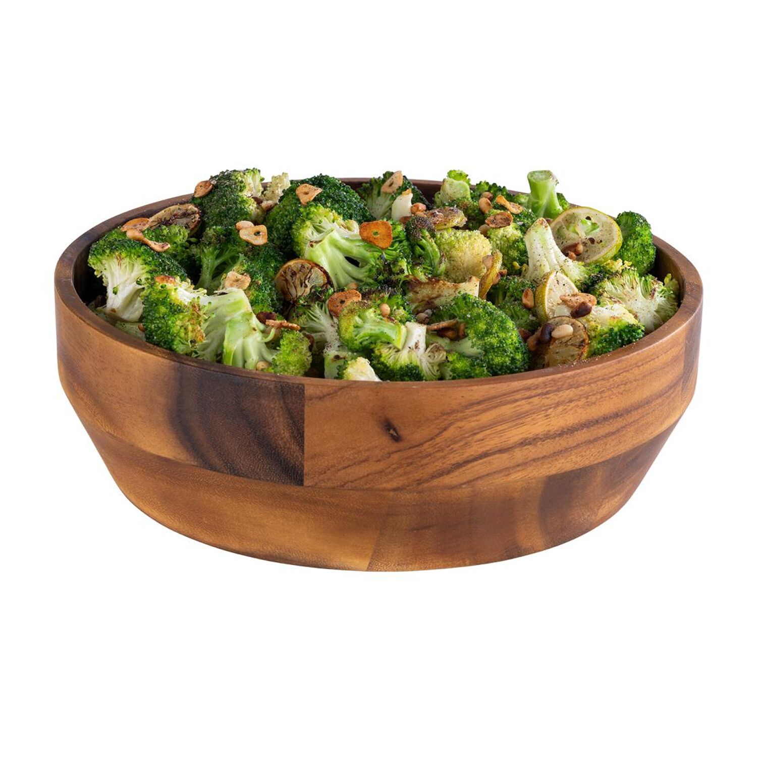 (6 pcs) Coupe - ACACIA - Bois d’acacia - 3L - Ø 270mm - Profondeur : 85mm - Brun