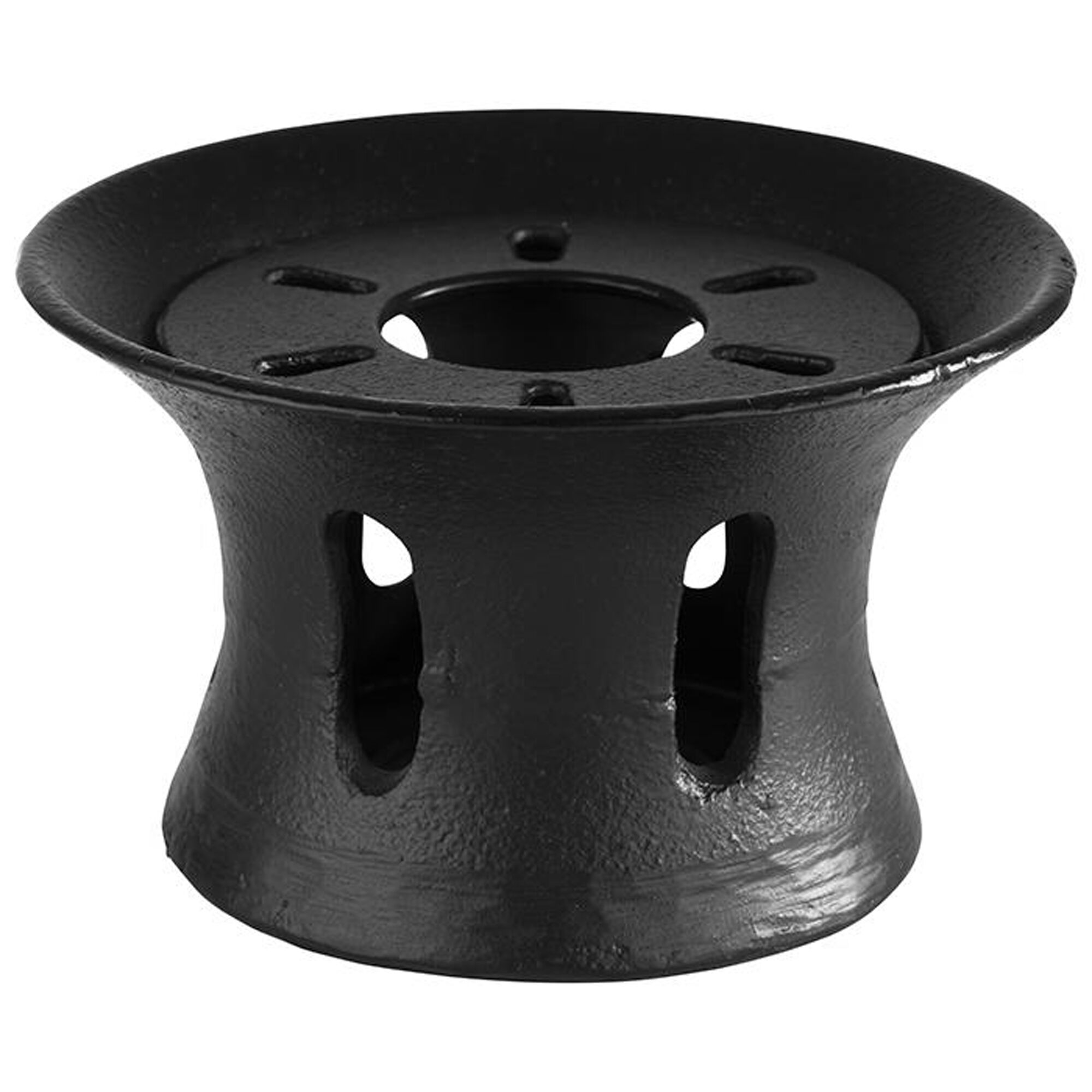 (6 pcs) Stövchen - "ASIA" - Noir - Fonte - 130x130x75mm - avec couvercle amovible