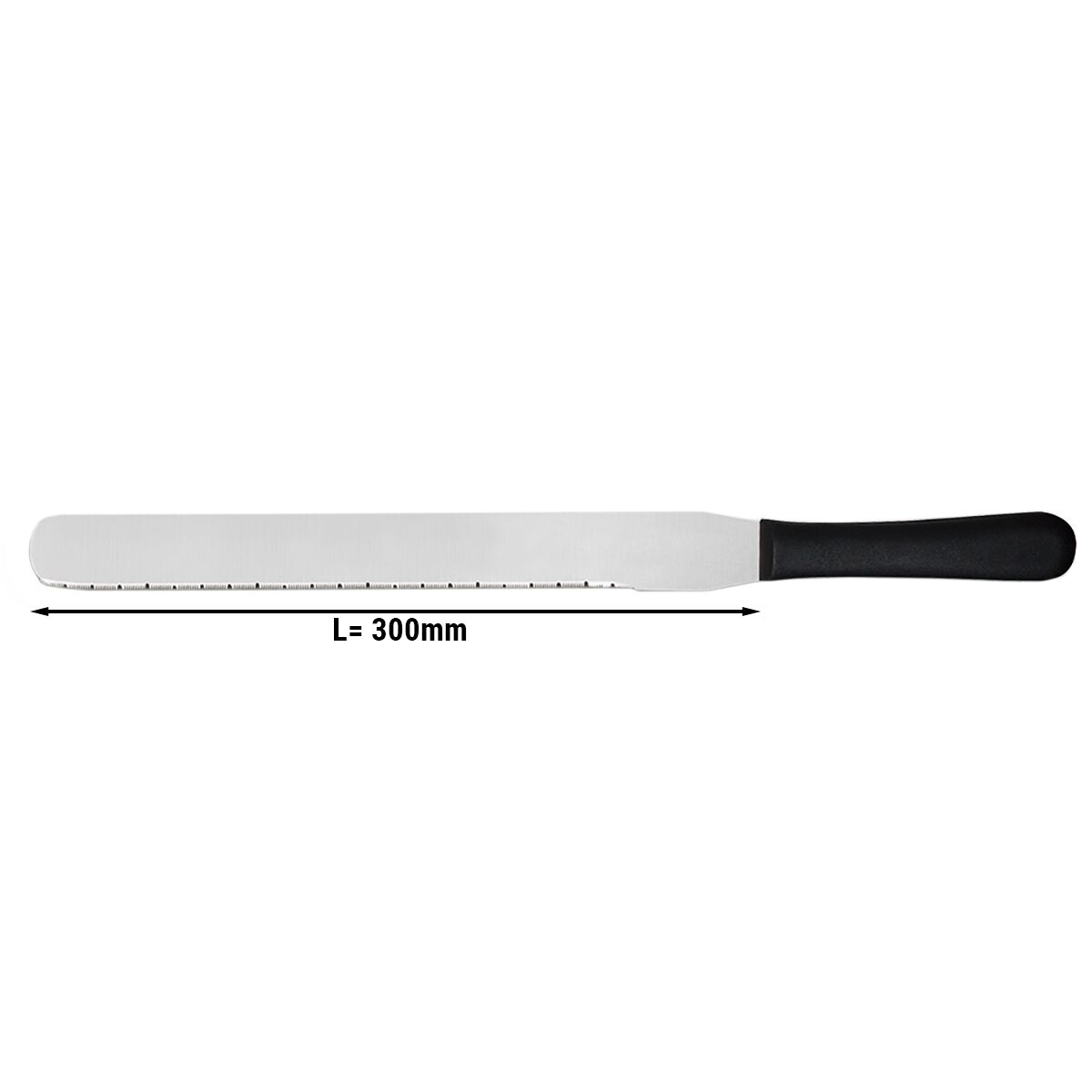 Konditormesser - Klinge: 300mm - Wellenschliff