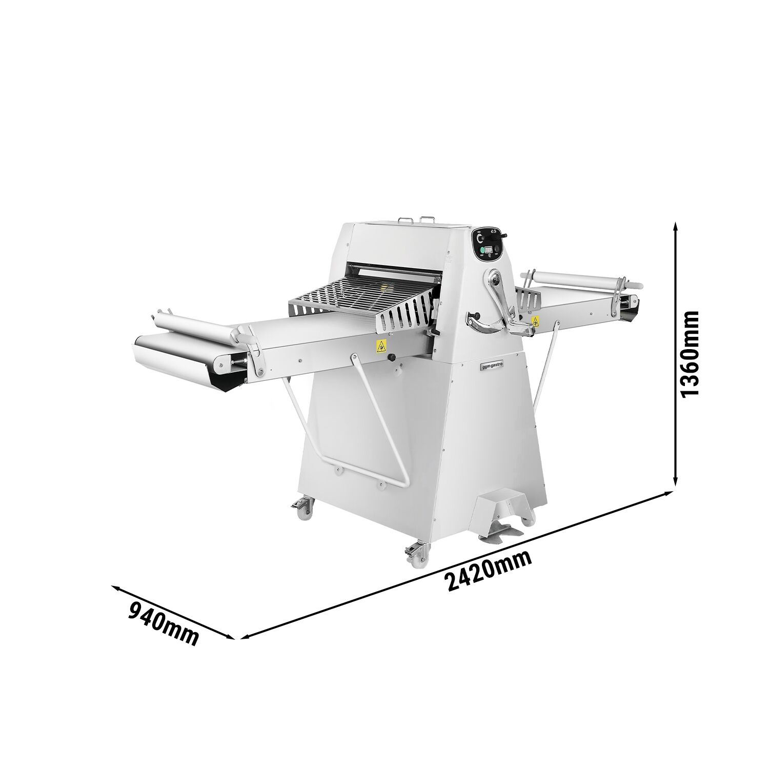 Commercial Pastry Sheeter - Floor-standing - 500W - 2000mm conveyor belt