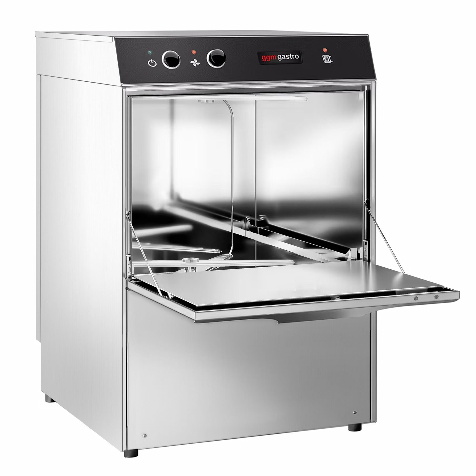 Lave-verres professionnel - Mécanique - 2,97kW - avec pompes à détergent, de liquide de rinçage et de vidange