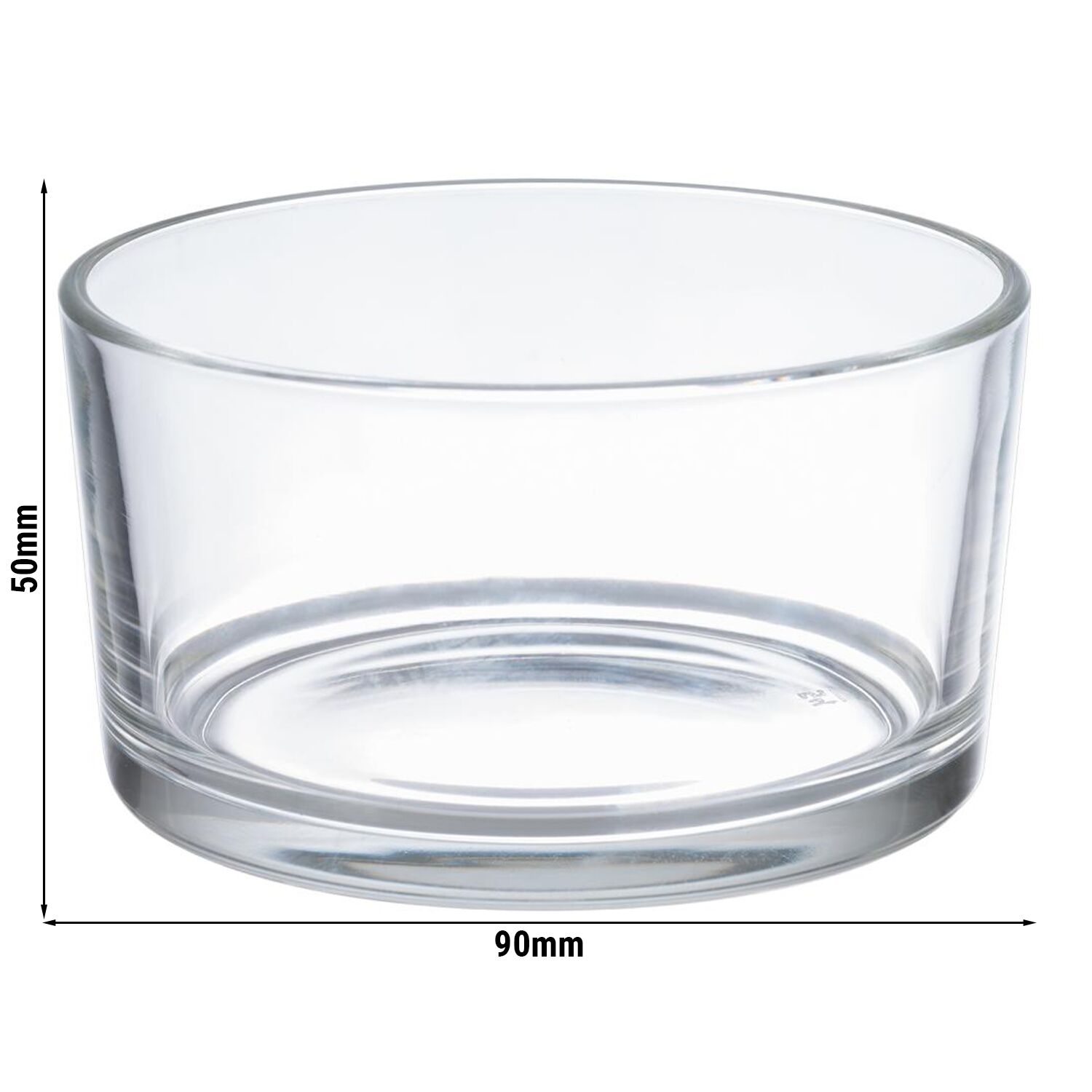 (6 pièces) Verre de rechange pour ménagère à parmesan - Ø 90 mm - pour 40330 & 40333