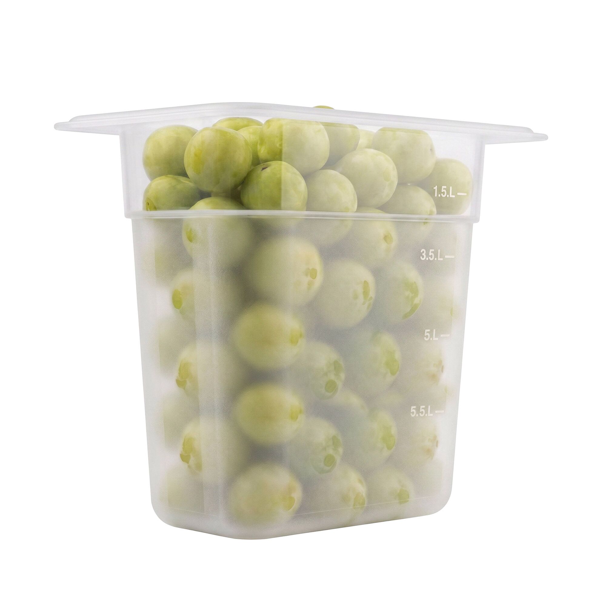 (12 pièces) Bac en Polycarbonate GN 1/9 - Transparent - Hauteur : 150 mm
