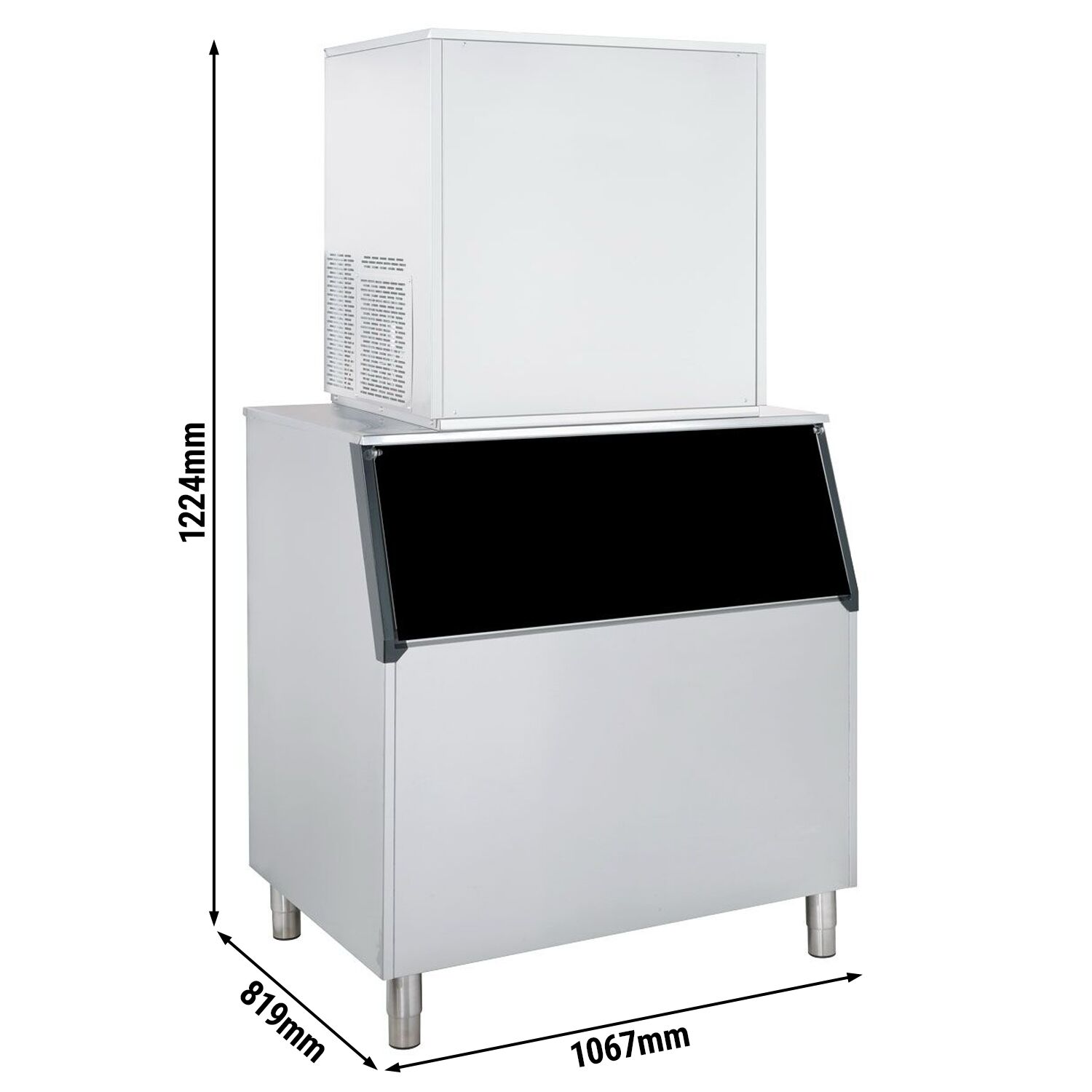 Commercial Ice Storage Bin - 350kg - for ice makers EWI403VHN & EWI212VH
