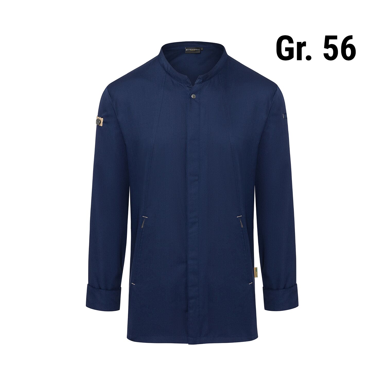 KARLOWSKY | GREEN-GENERATION Chef Jacket – Steel Blue - Size 56 - Recycled Polyester