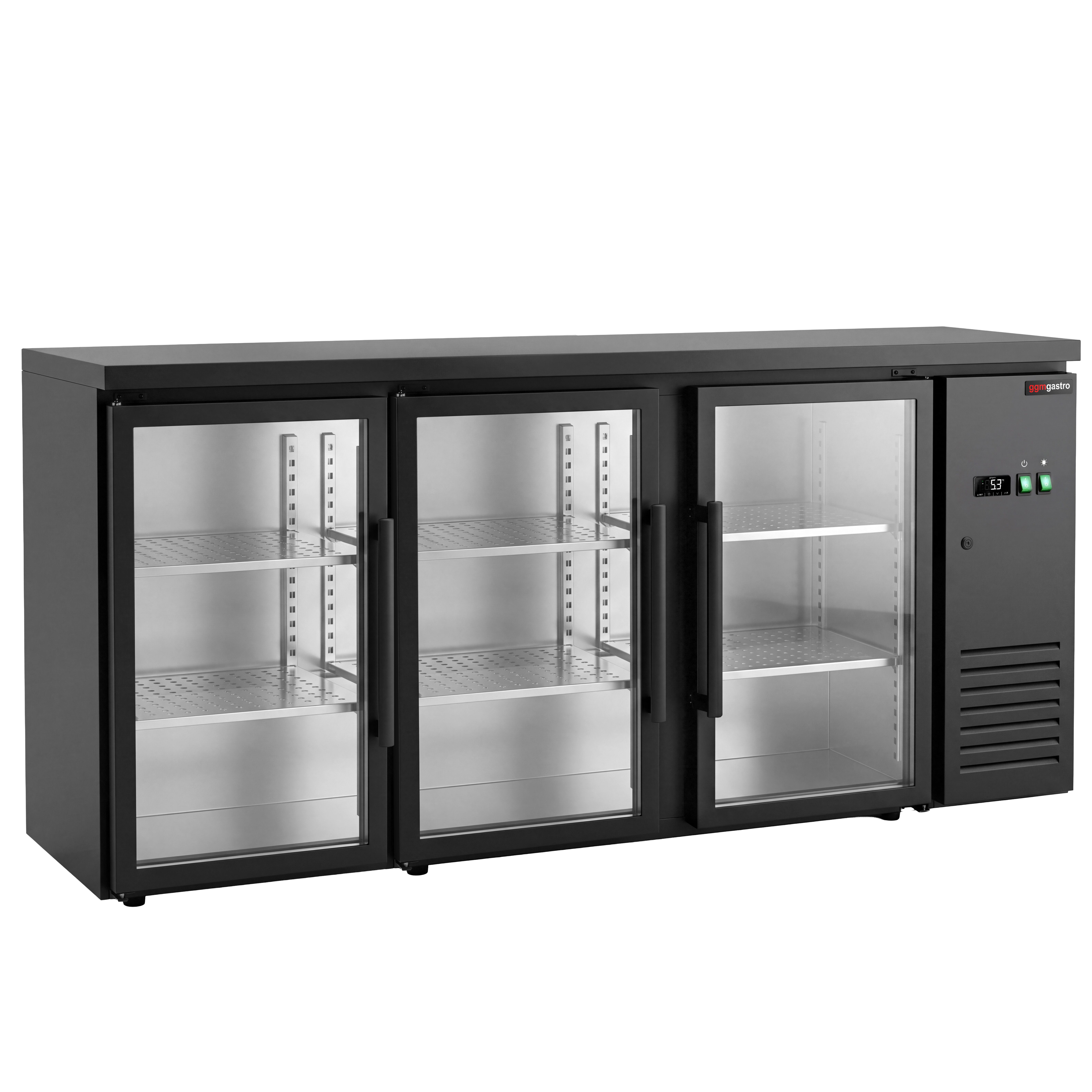 Commercial Back Bar Cooler ECO – 2000 mm – with 3 Glass Doors – with RGB LED Lighting
