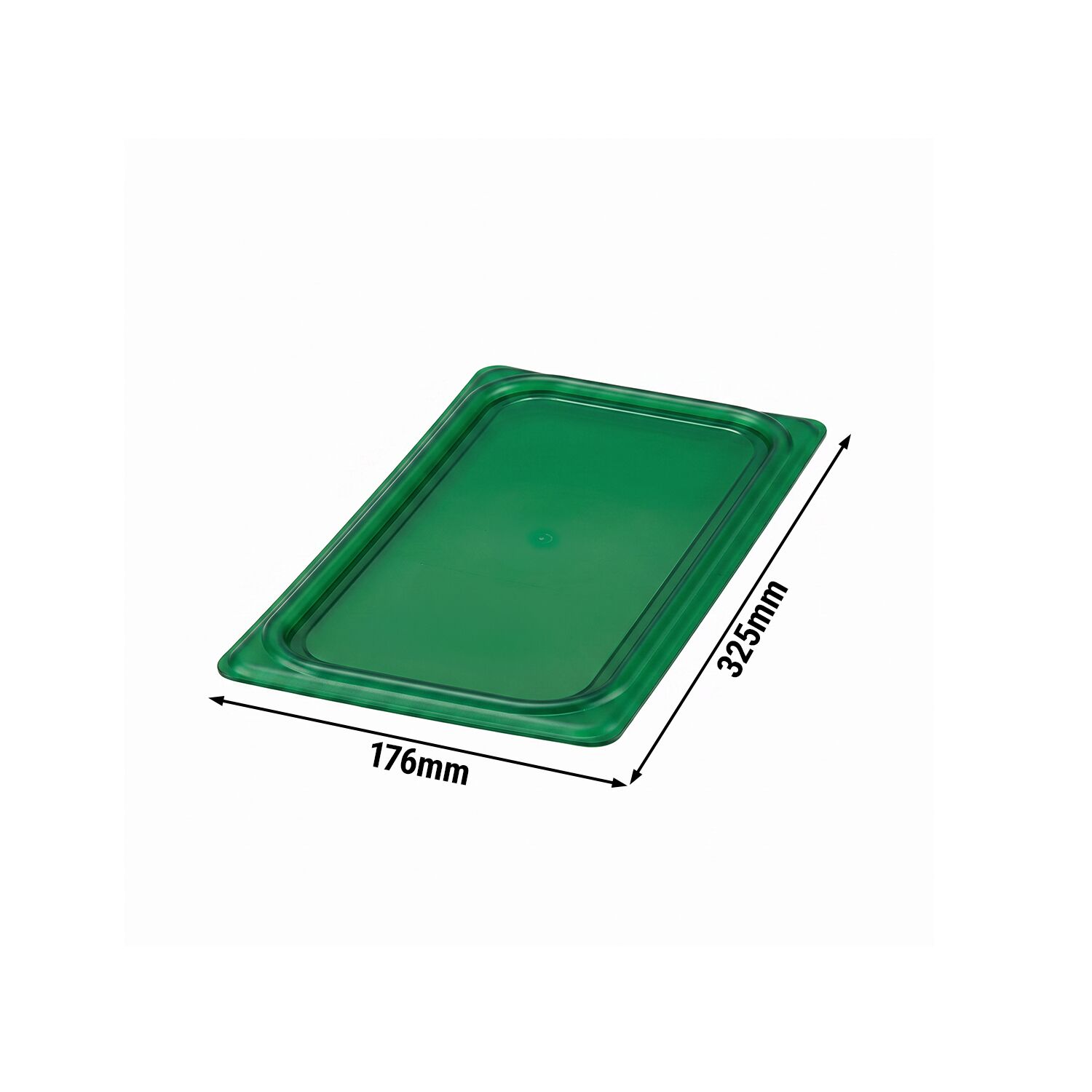 (6 Stück) CAMBRO | SafeTrak - Polypropylen-Deckel GN 1/3 - Grün
