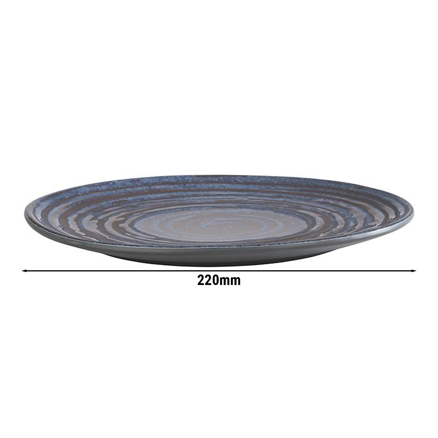 (6 pièces) LOOPS - Assiette - Plate - Mélamine - Ø 220 mm