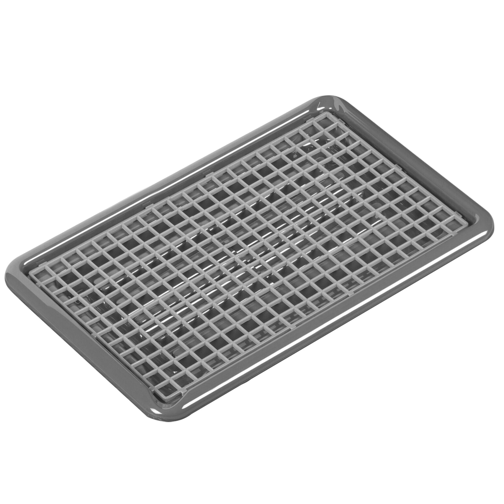 FUCHS | DELFIN® Bac d'égouttage pour verres avec 2 tapis d'égouttage
