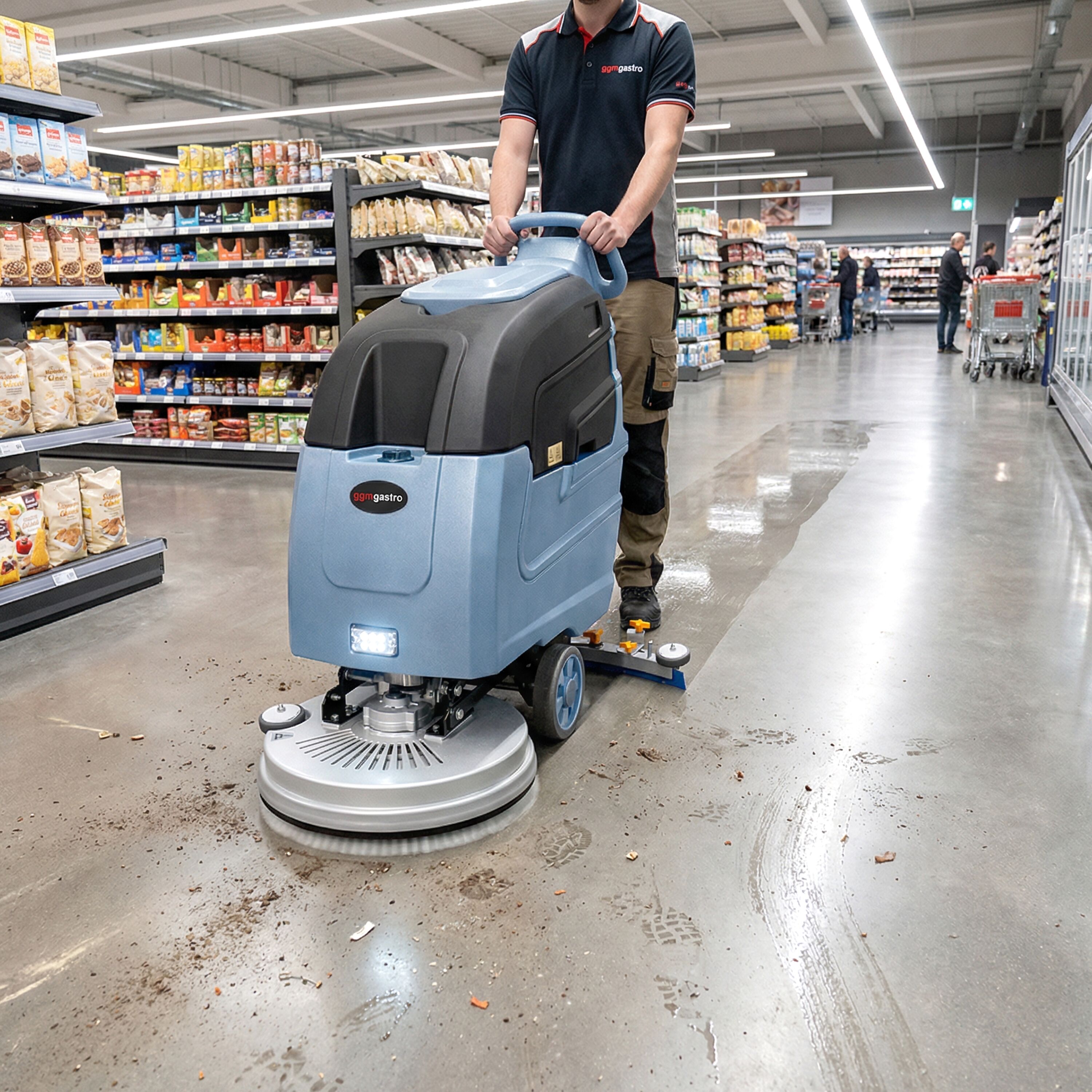 Autolaveuse aspirante – performance de travail 1 850 m²/h