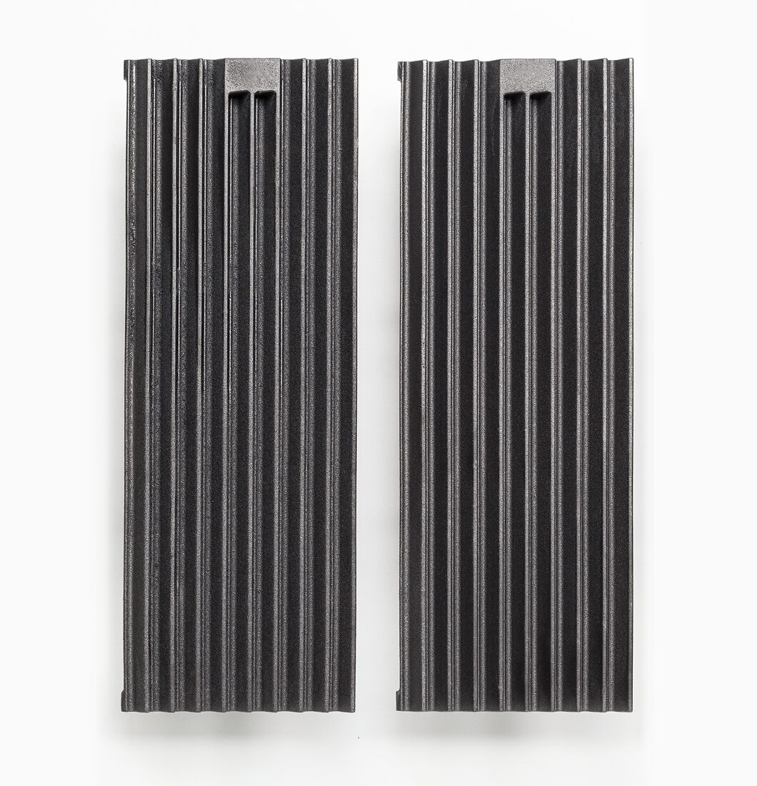 (2 pcs) Grilles de cuisson pour gril à pierres de lave - 175x515x48mm - Fonte - compatible avec GLB473G, GLB479G & GLB479-T